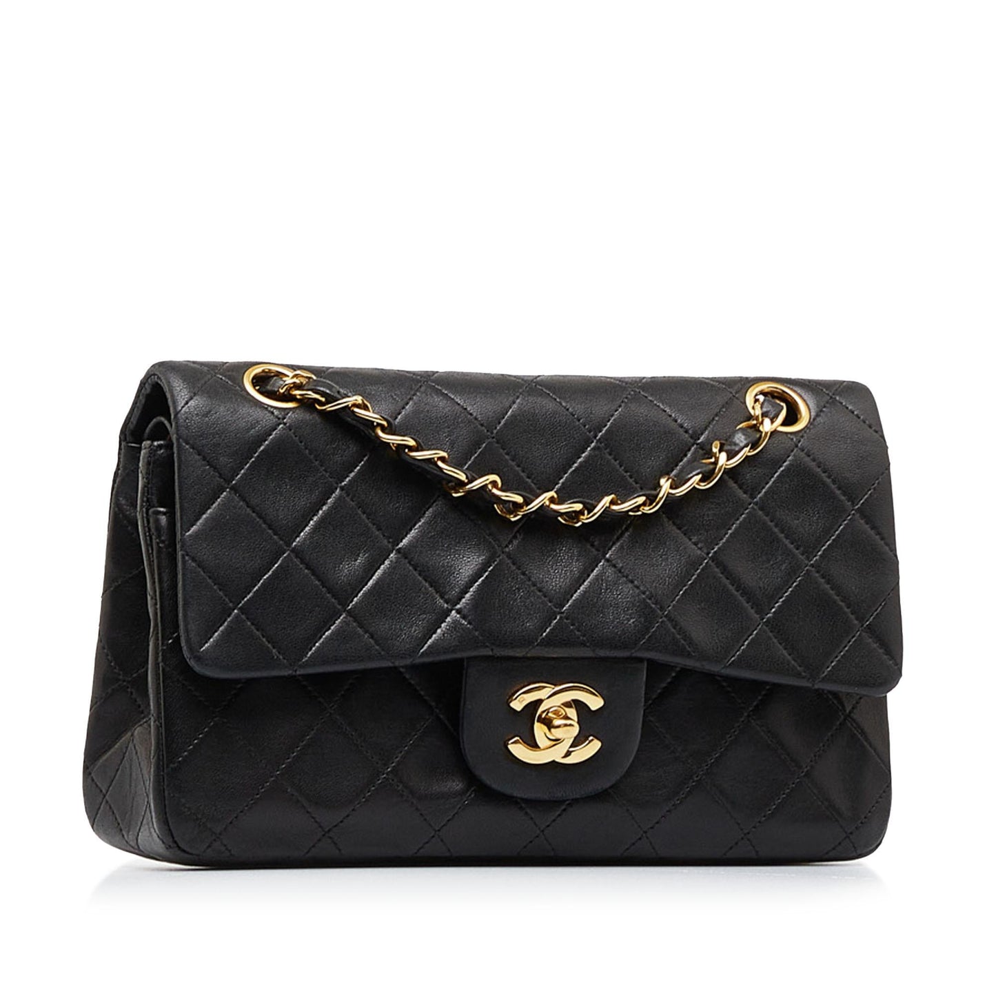 Chanel Small Classic Lambskin Double Flap (SHG-EK8hG4)