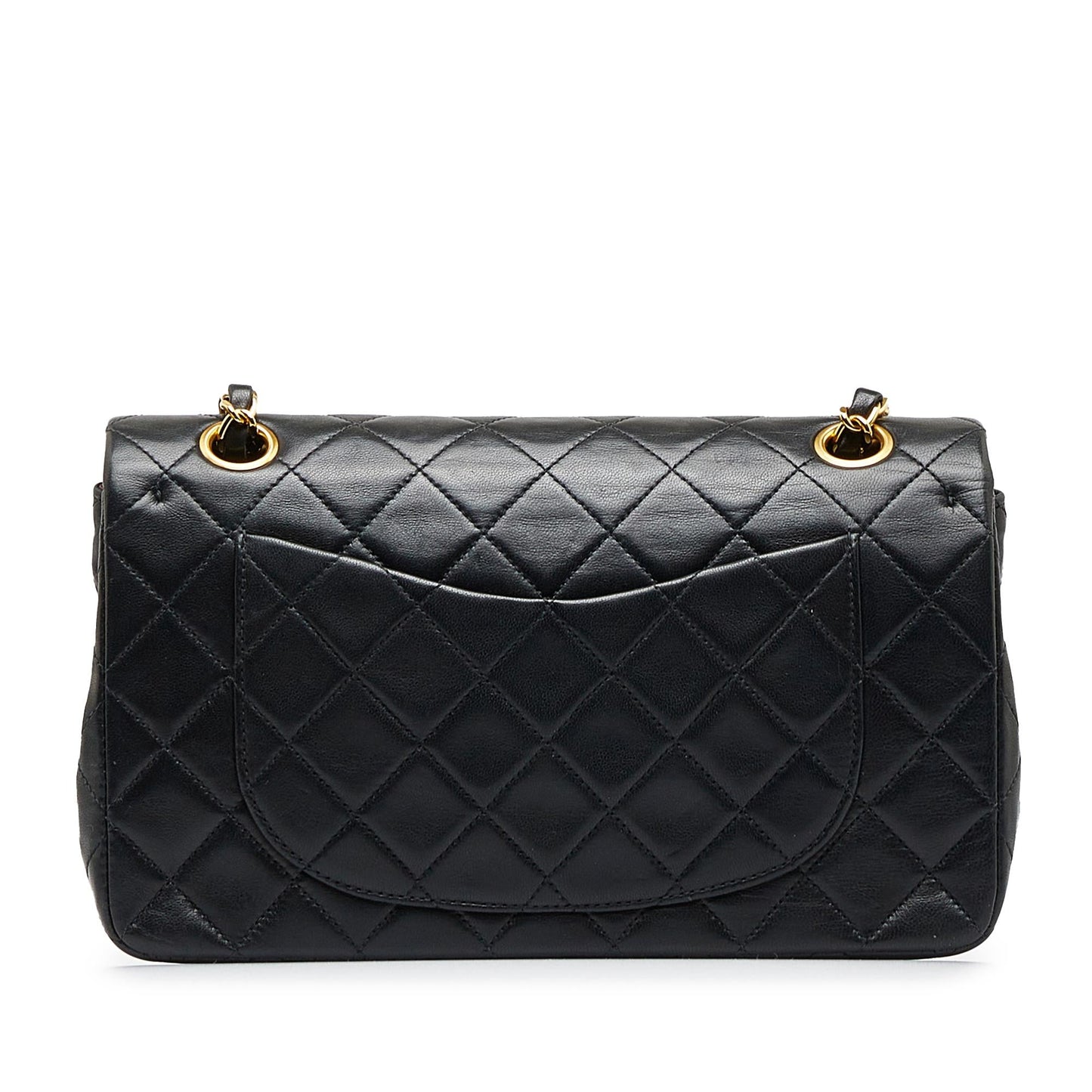 Chanel Small Classic Lambskin Double Flap (SHG-VK8E3E)