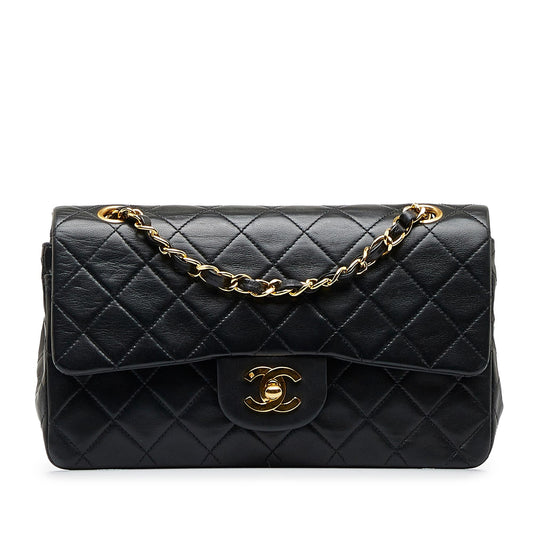 Chanel Small Classic Lambskin Double Flap (SHG-VK8E3E)