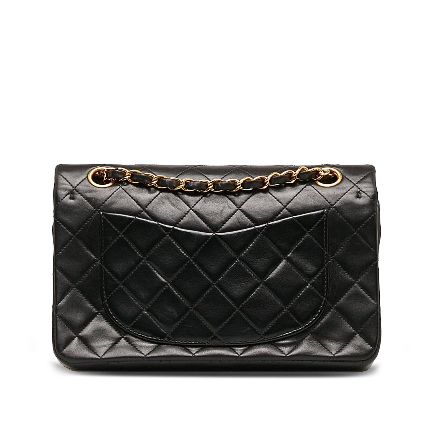 Chanel Small Classic Lambskin Double Flap (SHG-3zeDj0)