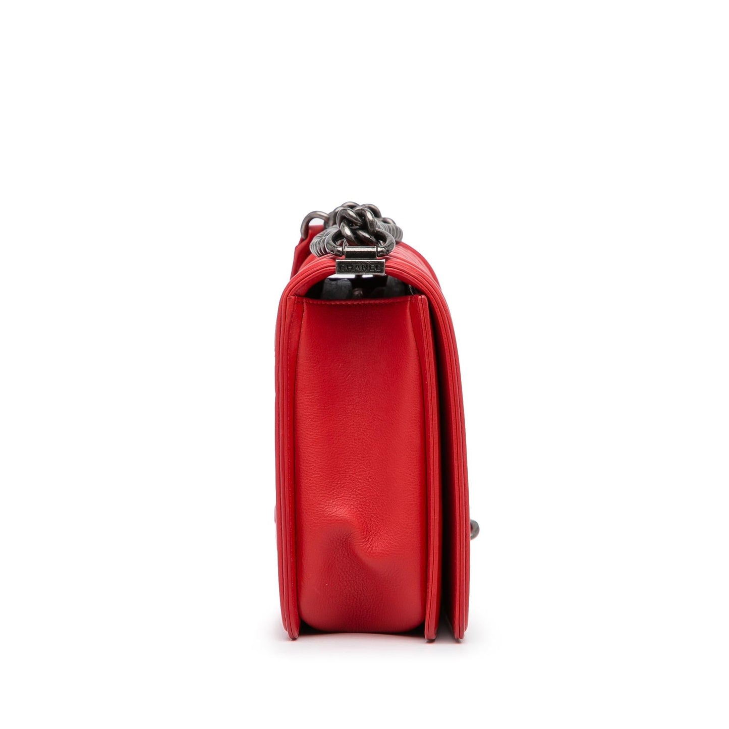 Chanel Small Lambskin Double Stitch Boy Flap (SHG-xZDUeB)