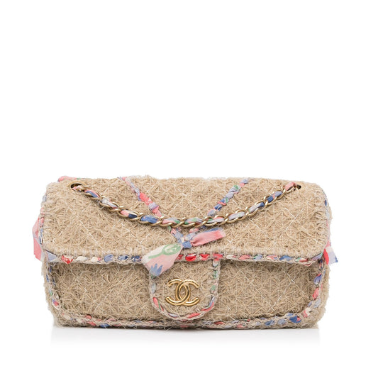 Chanel Small Multicolor Organic Flap Crossbody (SHG-YTwNFn)