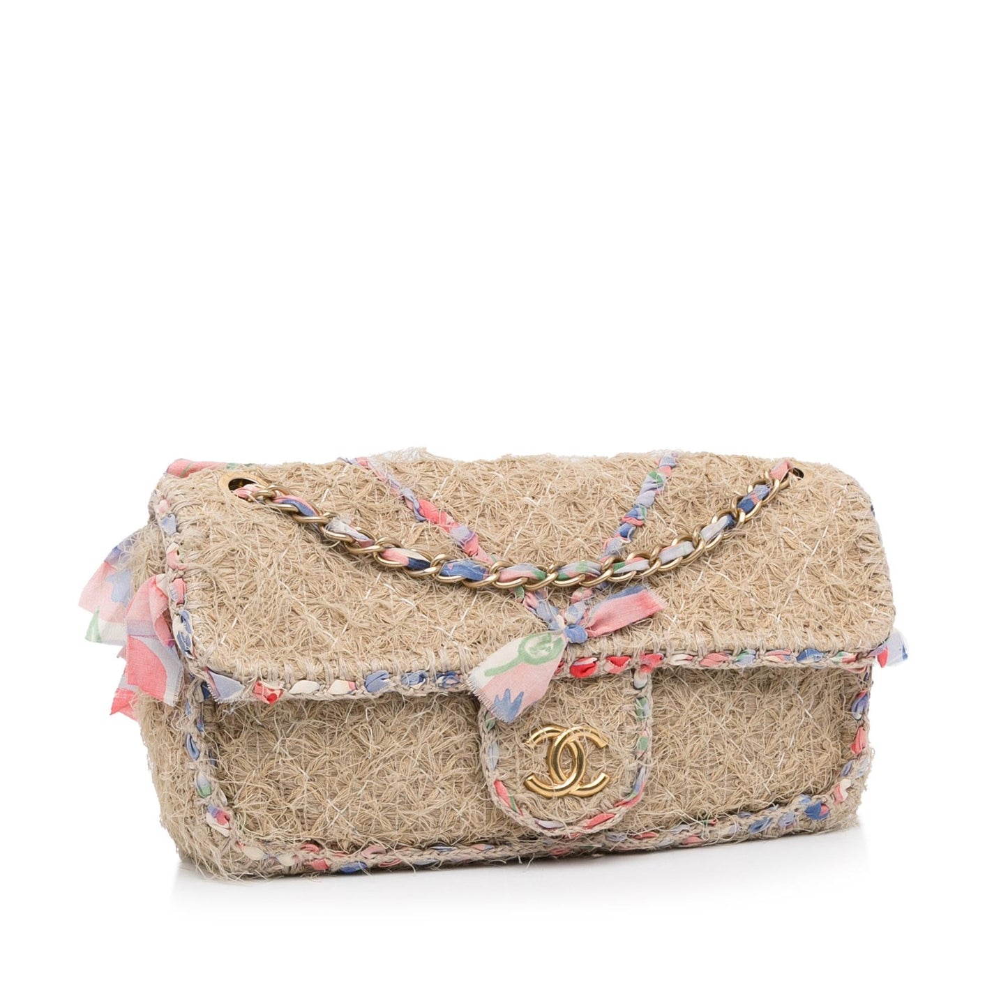 Chanel Small Multicolor Organic Flap Crossbody (SHG-YTwNFn)