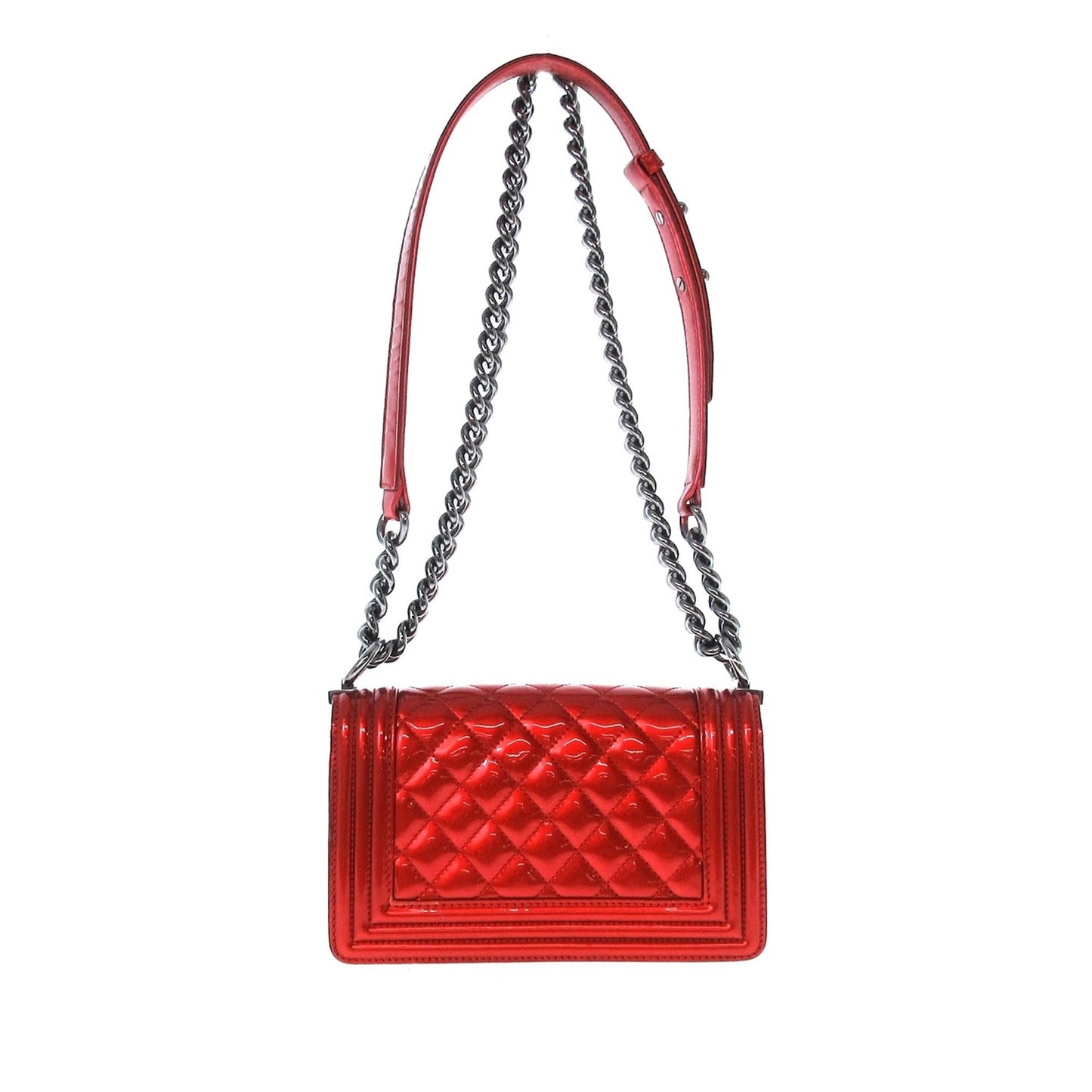 Chanel Small Patent Boy Flap Bag (SHG-4bgLtP)