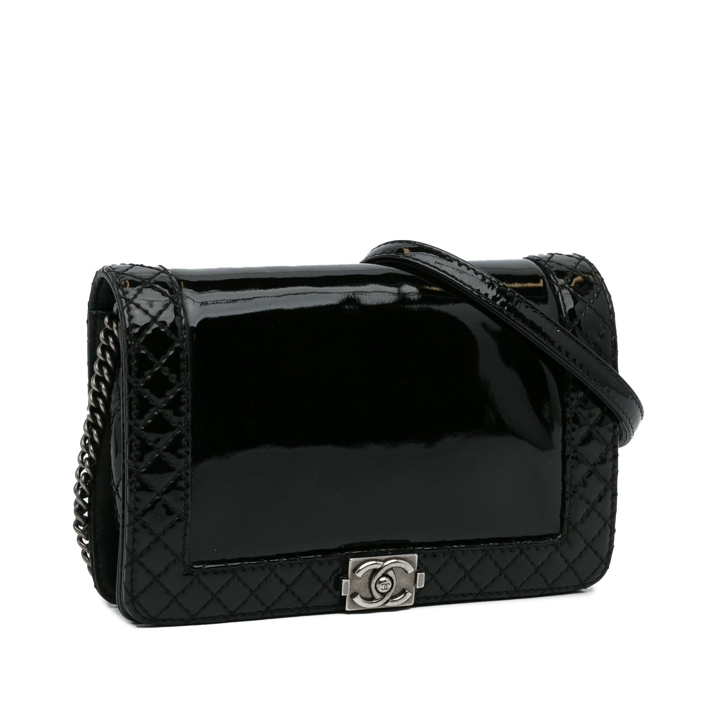 Chanel Small Patent Boy Reverso Flap (SHG-cOthgZ)