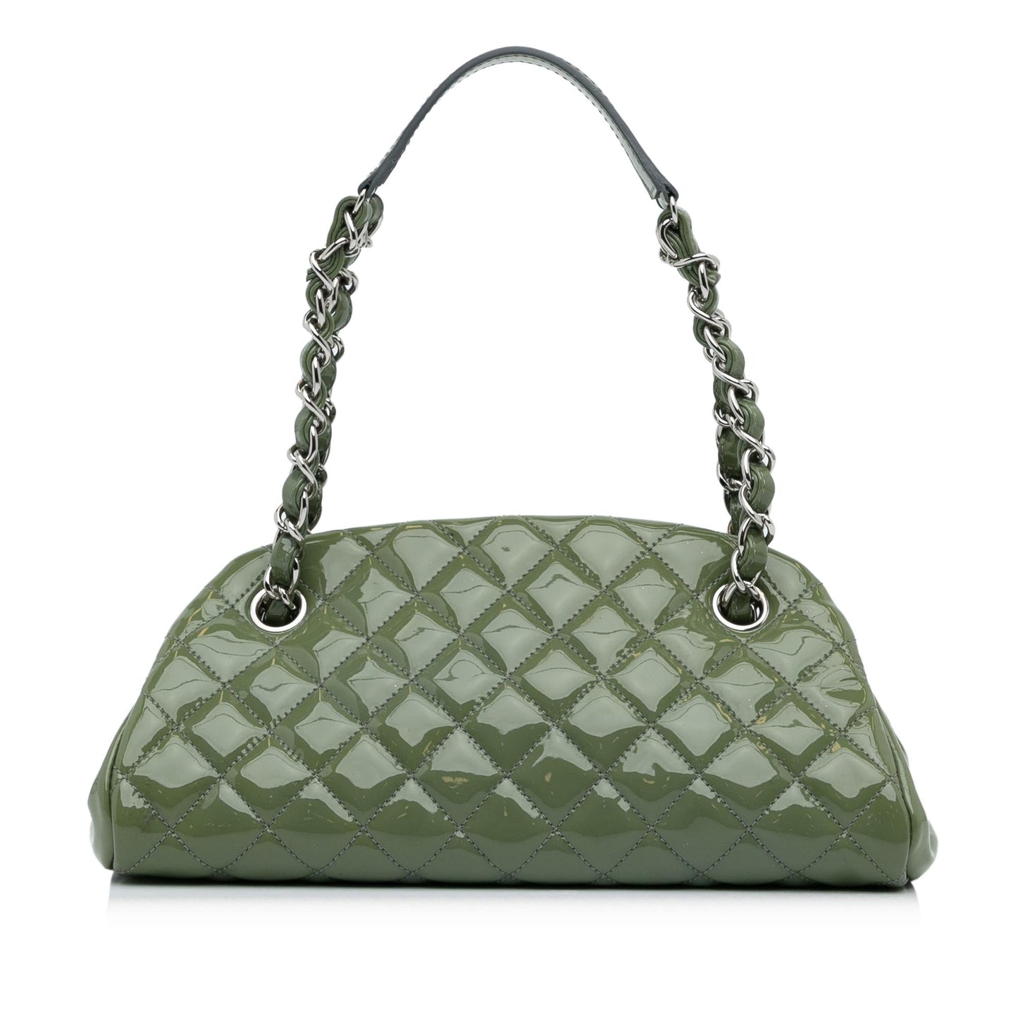 Chanel Small Patent Just Mademoiselle Shoulder Bag (SHG-QHjgzH)