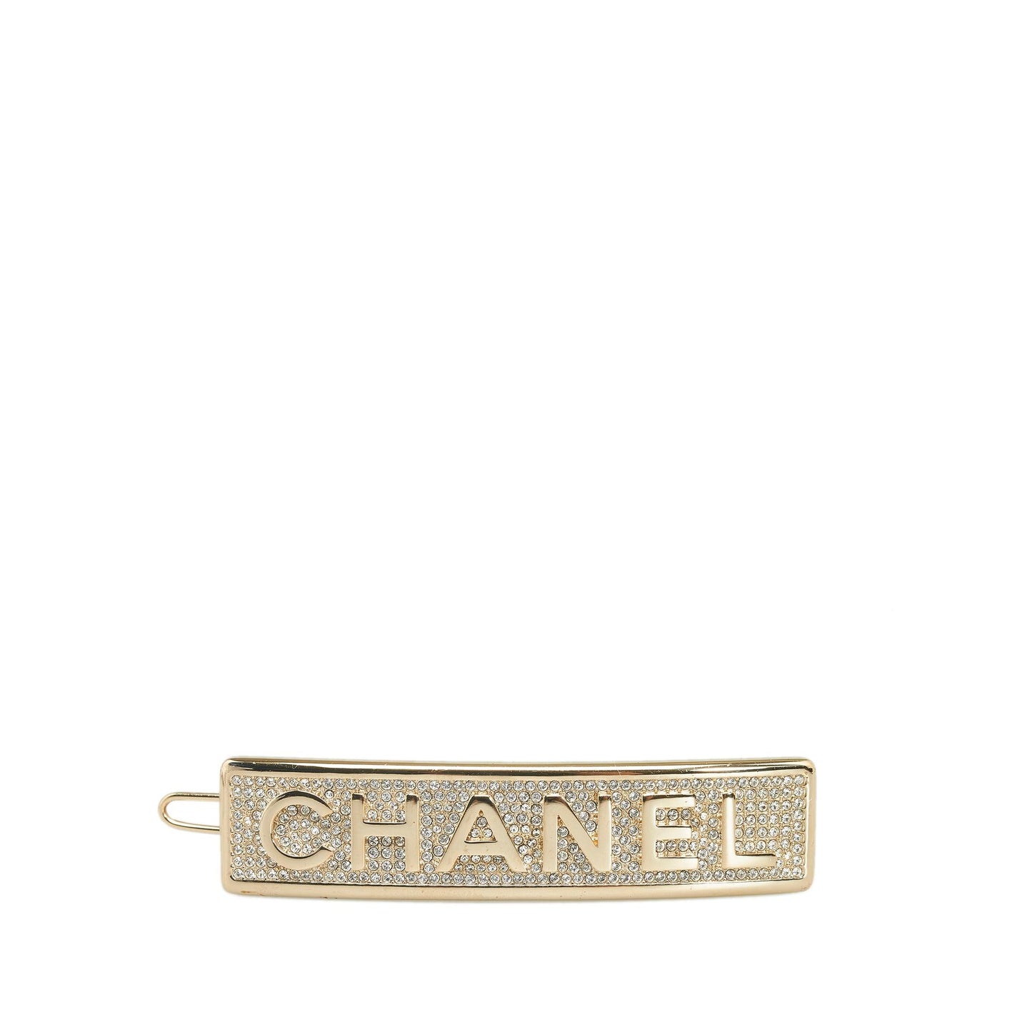 Chanel Strass Logo Barrette (SHG-yLmGLa)