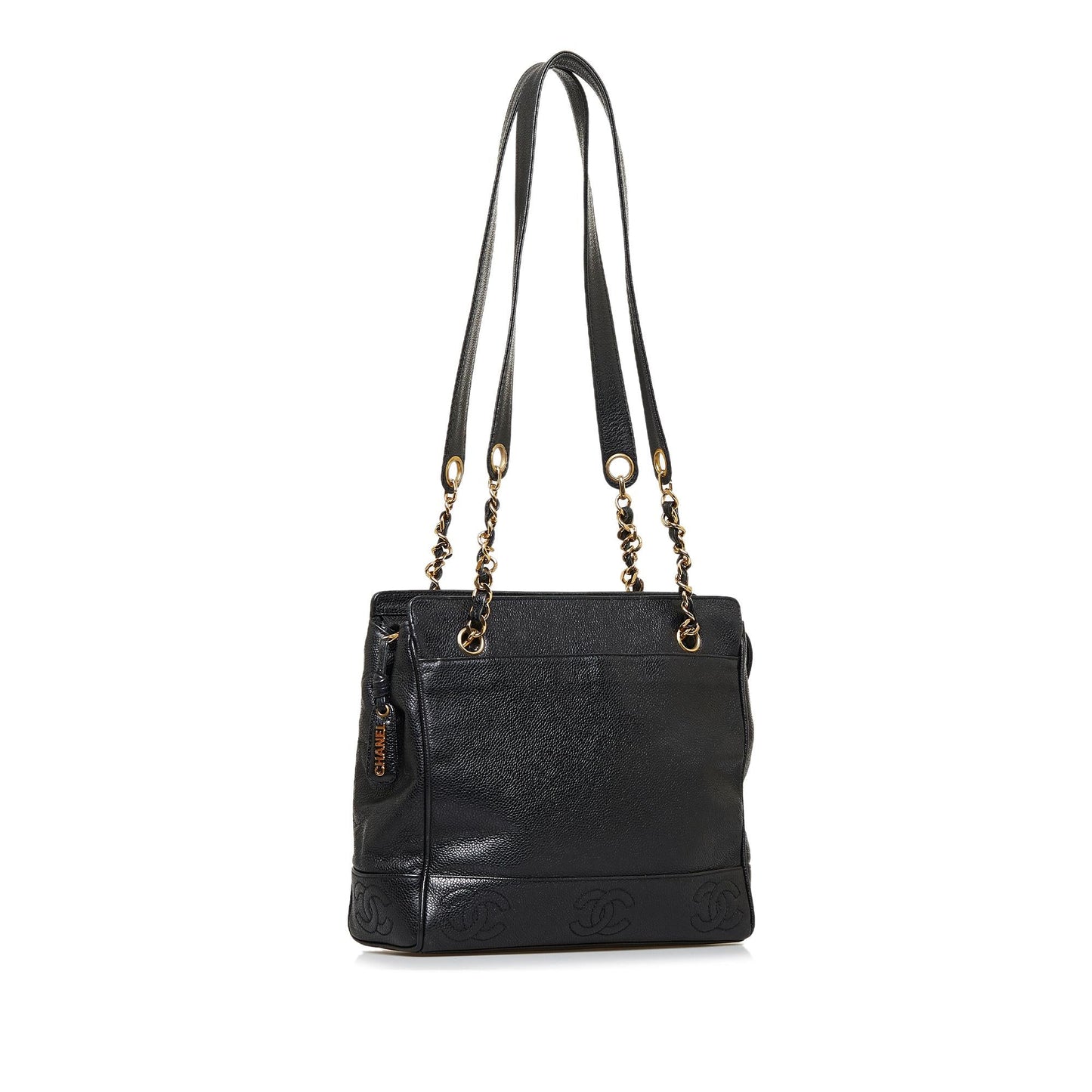 Chanel Triple Coco Caviar Shoulder Bag (SHG-qS8egL)