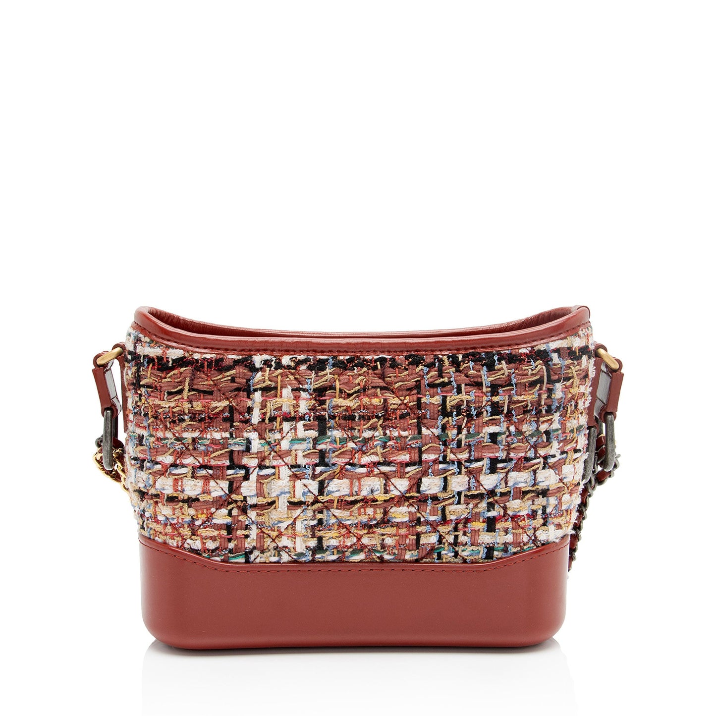 Chanel Tweed Calfskin Gabrielle Small Hobo (SHF-pLIovj)