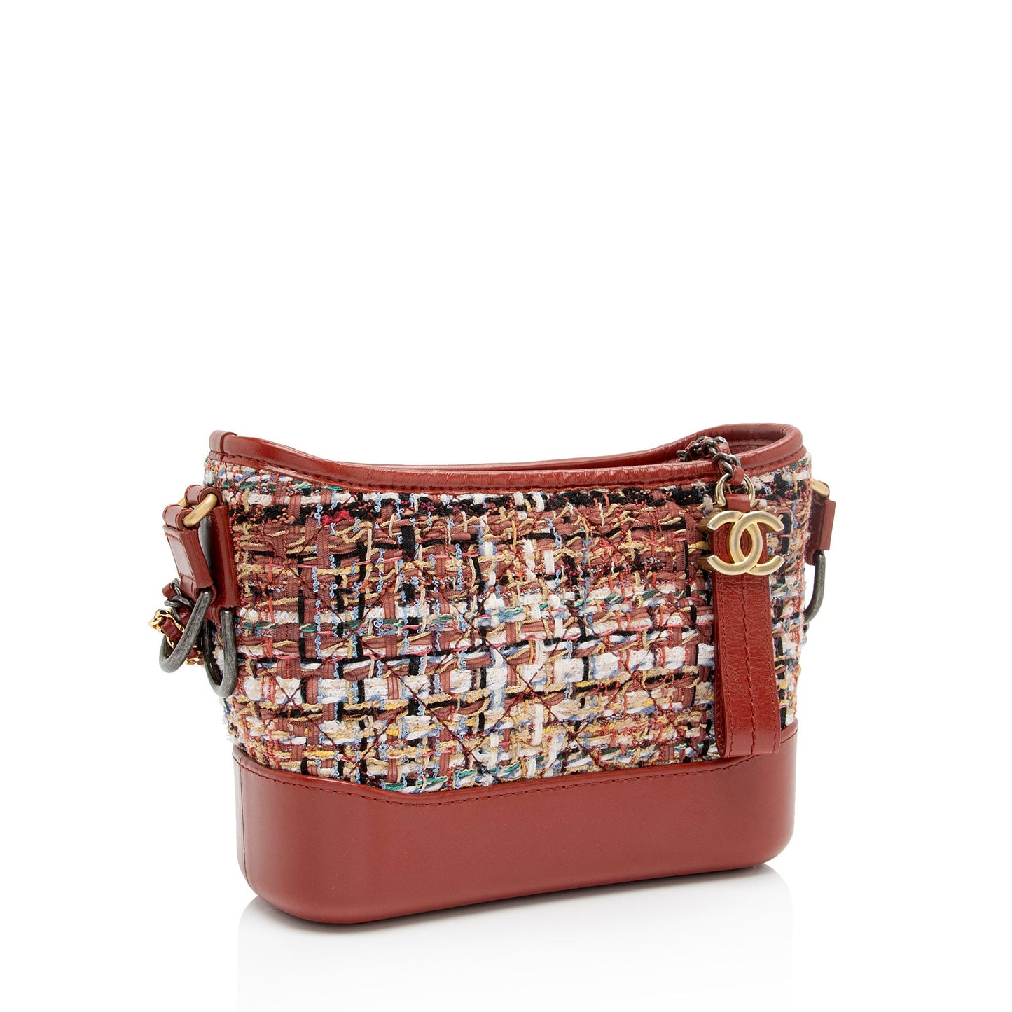 Chanel Tweed Calfskin Gabrielle Small Hobo (SHF-pLIovj)