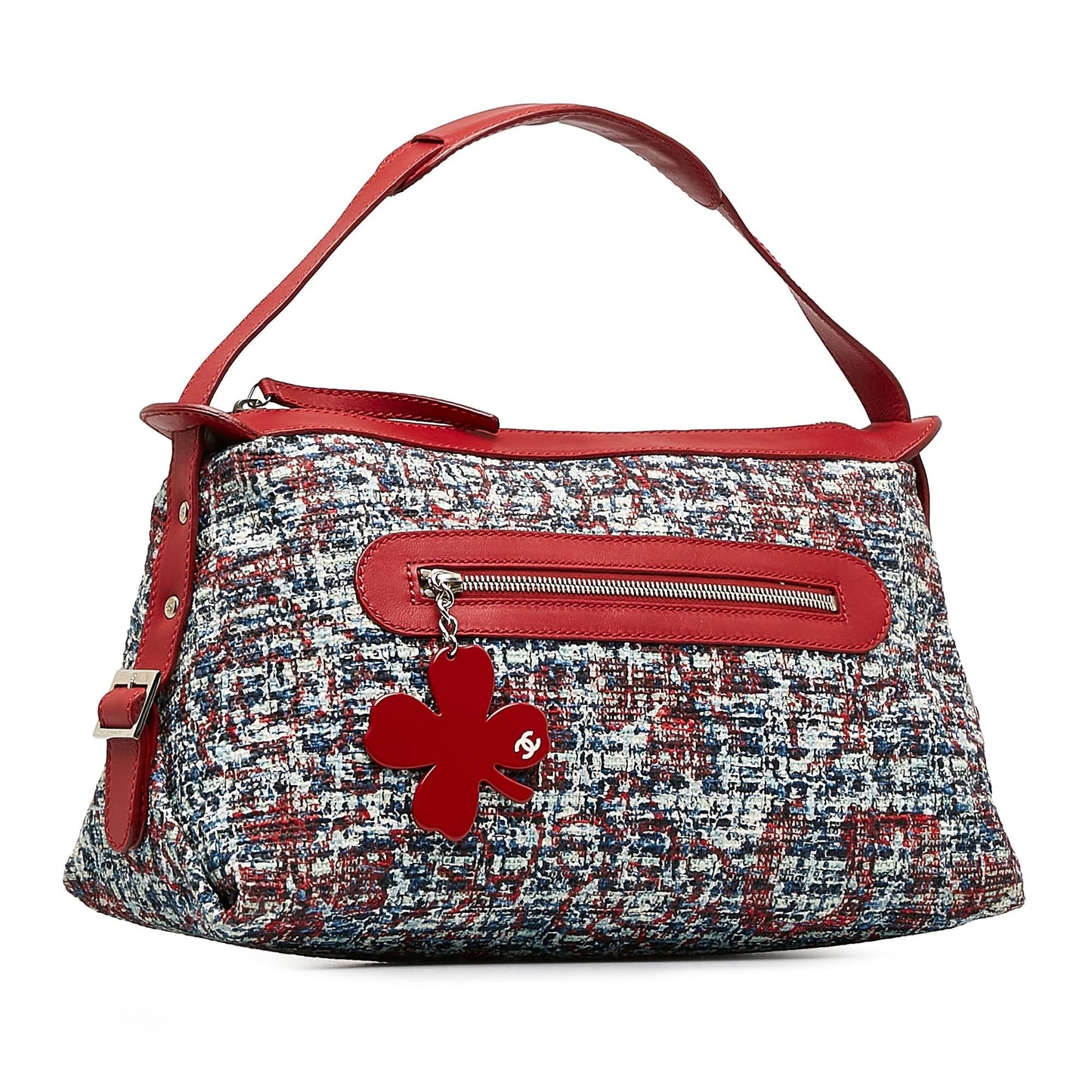 Chanel Tweed Clover Shoulder Bag (SHG-dlPn67)