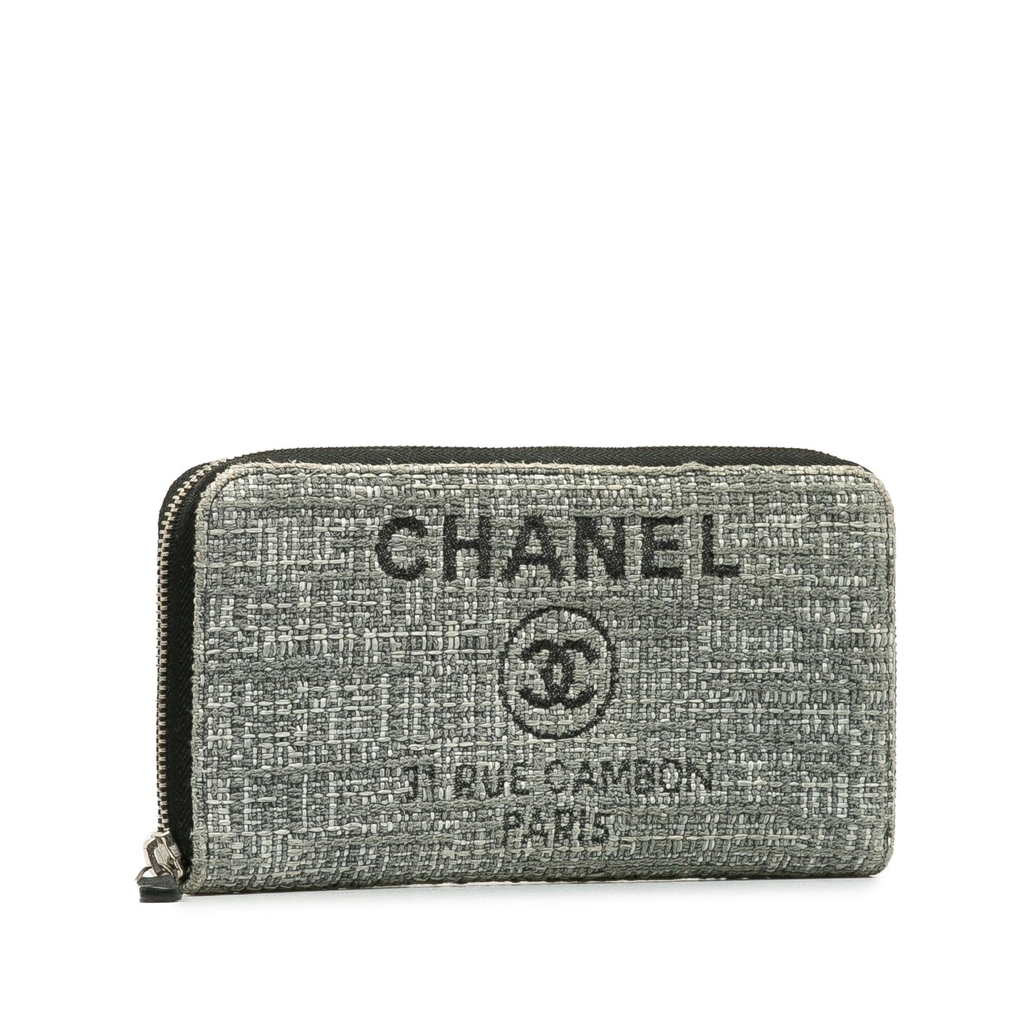 Chanel Tweed Deauville Continental Wallet (SHG-wkaU2P)