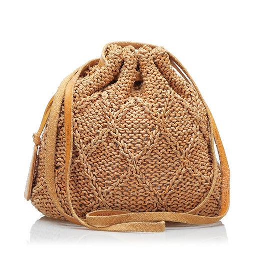 Chanel Vintage Crochet Bucket Bag (SHG-HX7aR1)