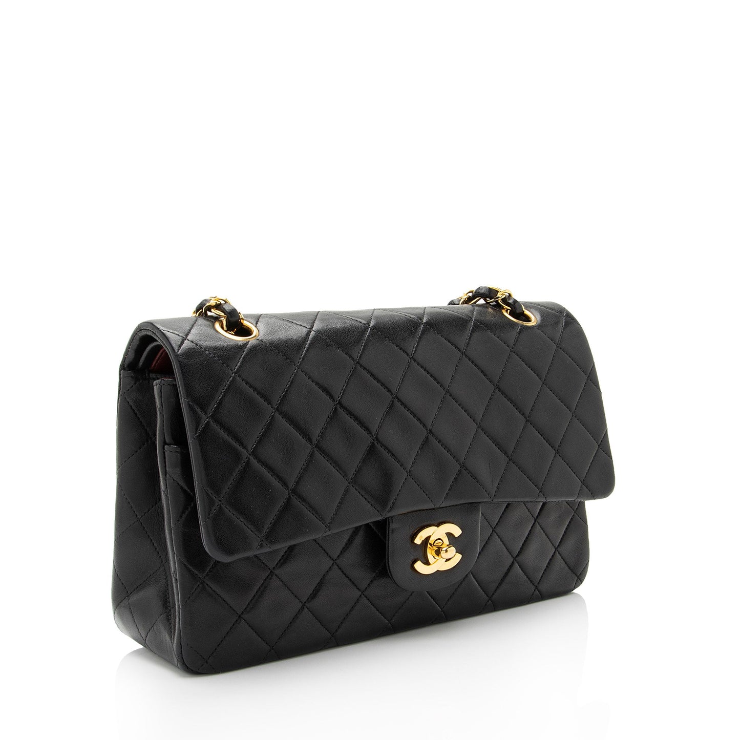 Chanel Vintage Lambskin Classic Medium Double Flap Bag (SHF-G4E2GG)