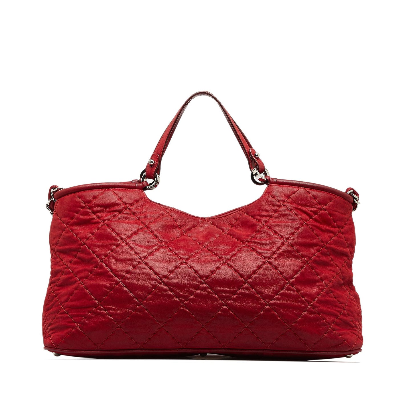 Chanel Wild Stitch CC Sea Hit Lambskin Leather Satchel (SHG-YEsKTJ)