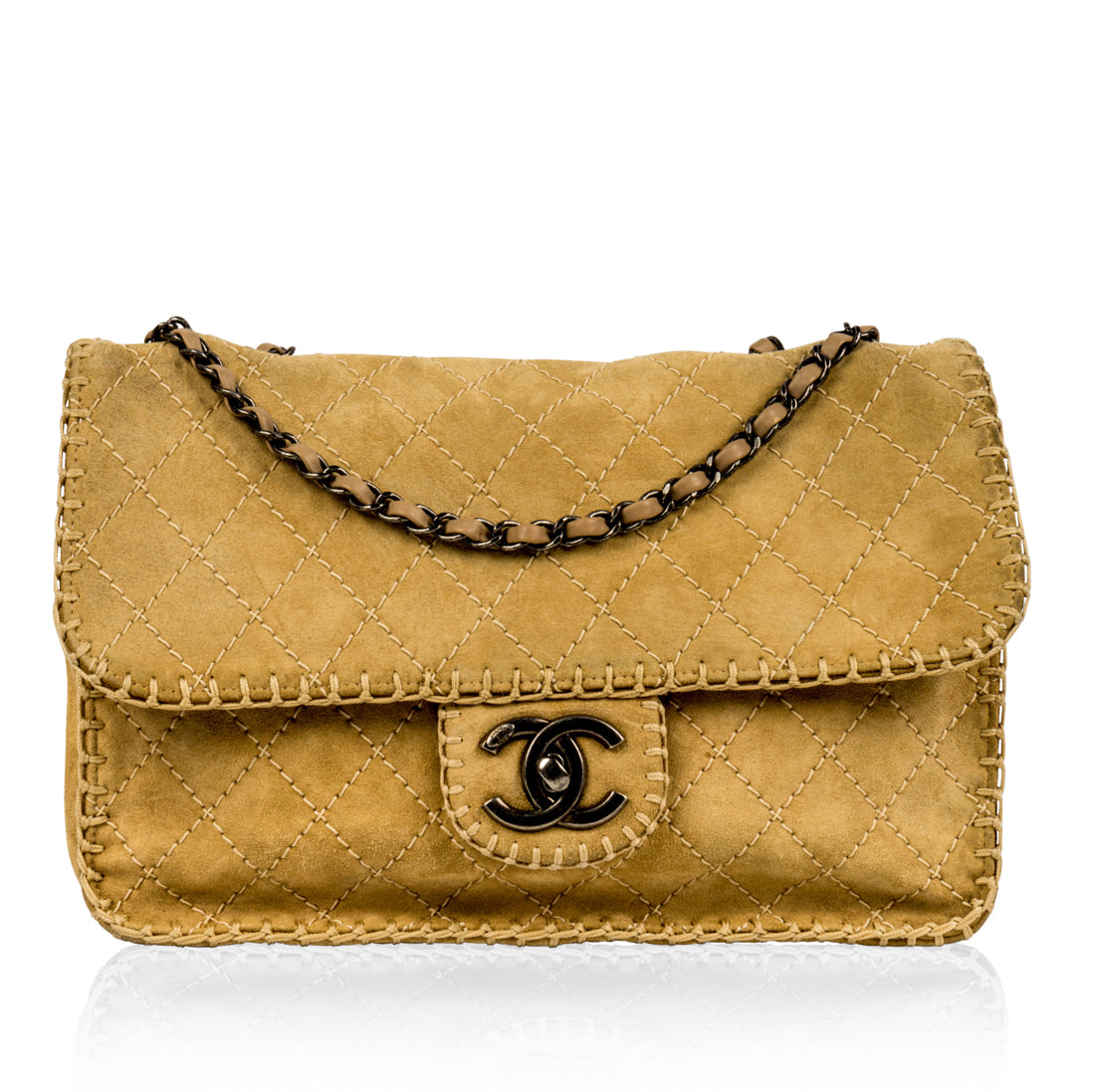 Chanel Nubuck Flap Bag