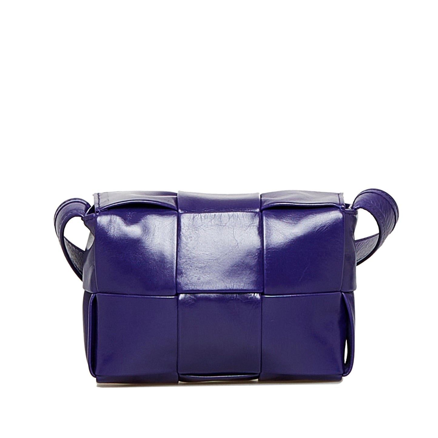 Purple Bottega Veneta Candy Nappa Intrecciato Cassette Crossbody