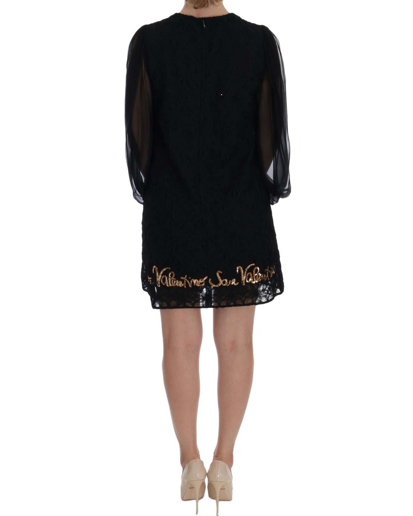Dolce & Gabbana  San Valentino Embroidered Lace Mini Dress