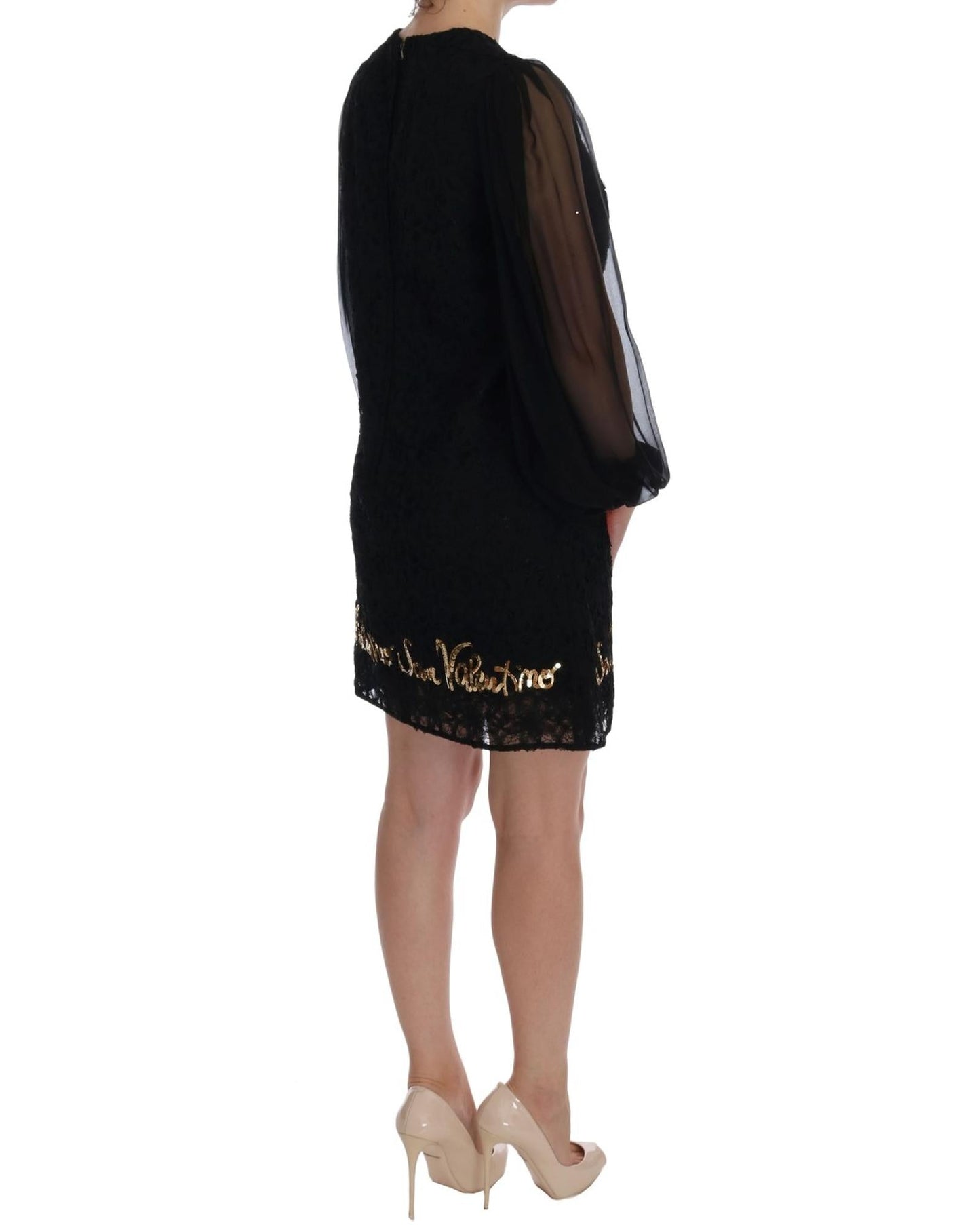 Dolce & Gabbana  San Valentino Embroidered Lace Mini Dress