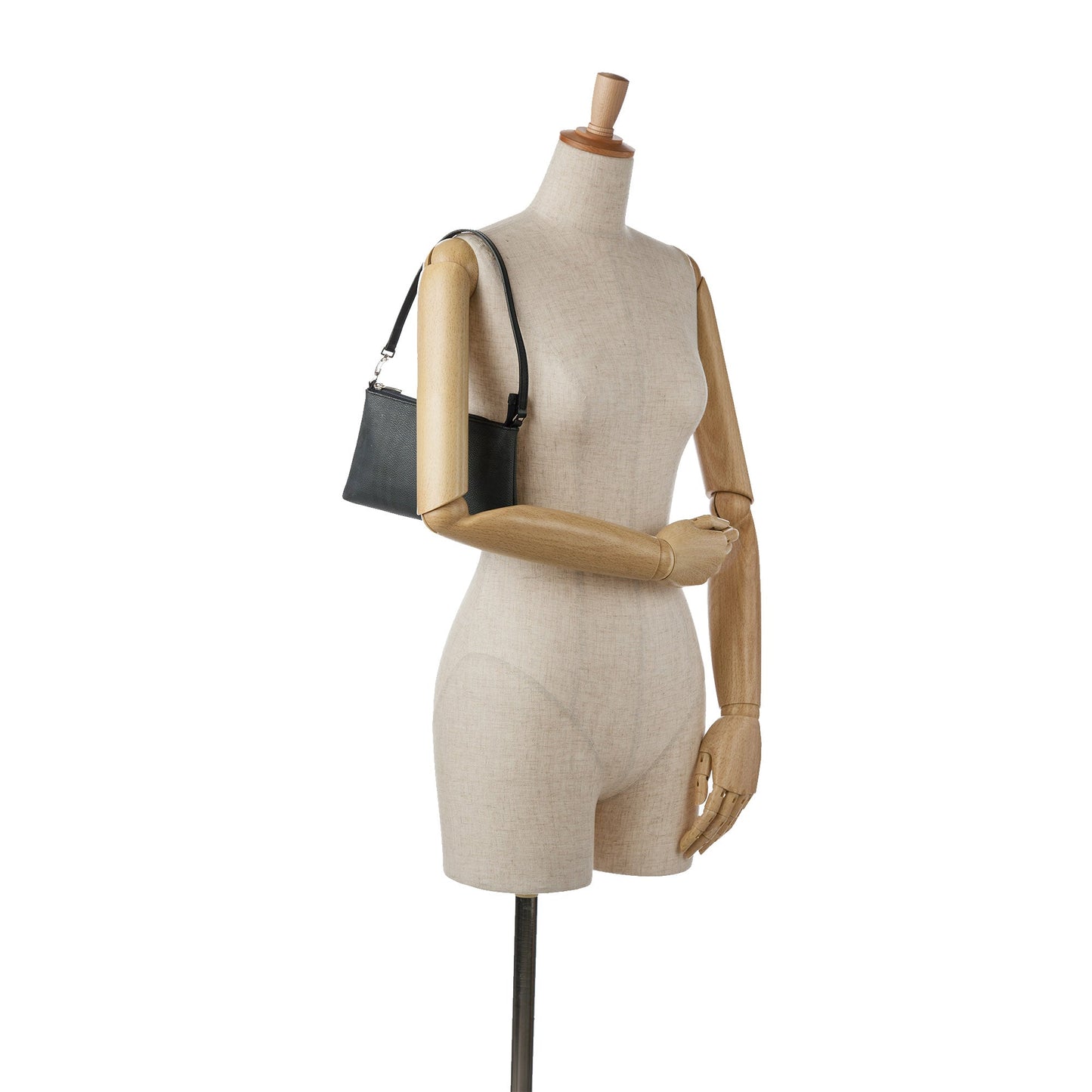 Black Burberry Smoke Check Shoulder Bag