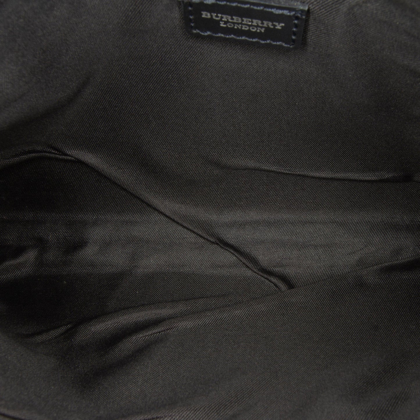 Black Burberry Smoke Check Shoulder Bag