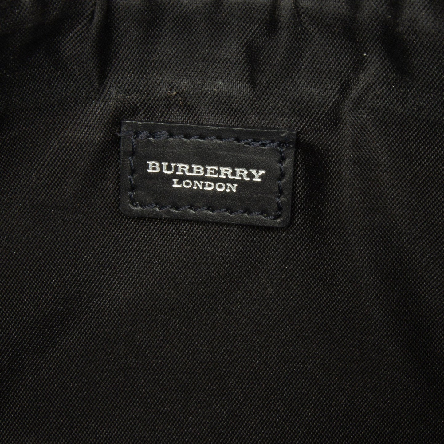 Black Burberry Smoke Check Shoulder Bag