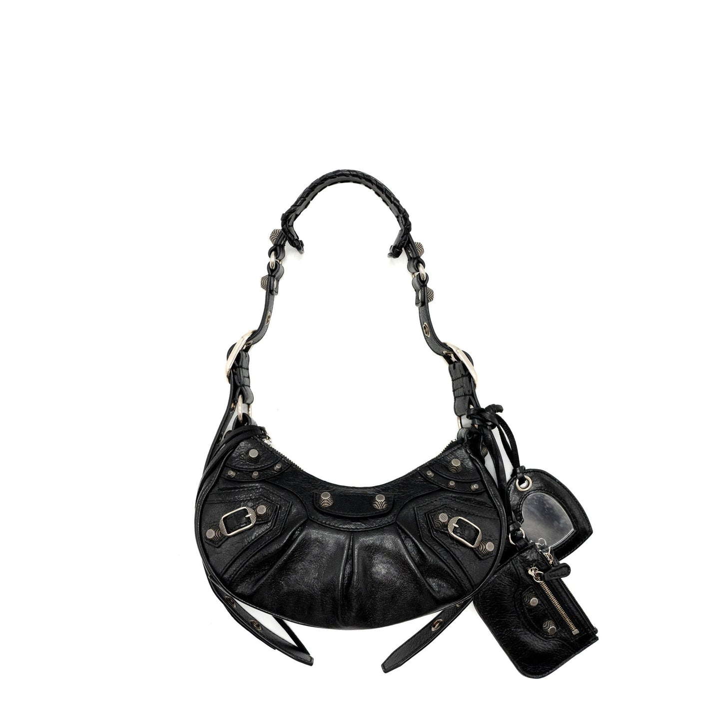 Balenciaga Le Carbo XS shoulder bag lambskin black SHW