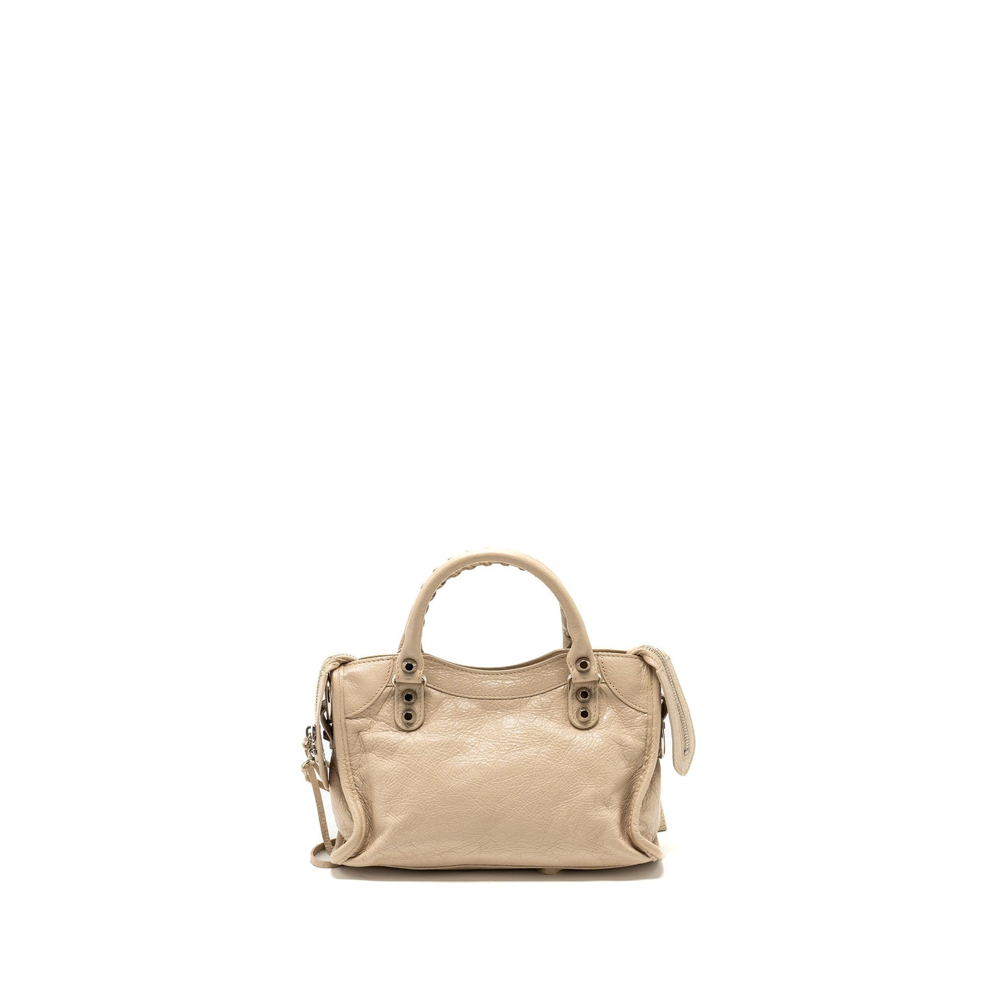 Balenciaga Mini City Bag Calfskin Beige SHW