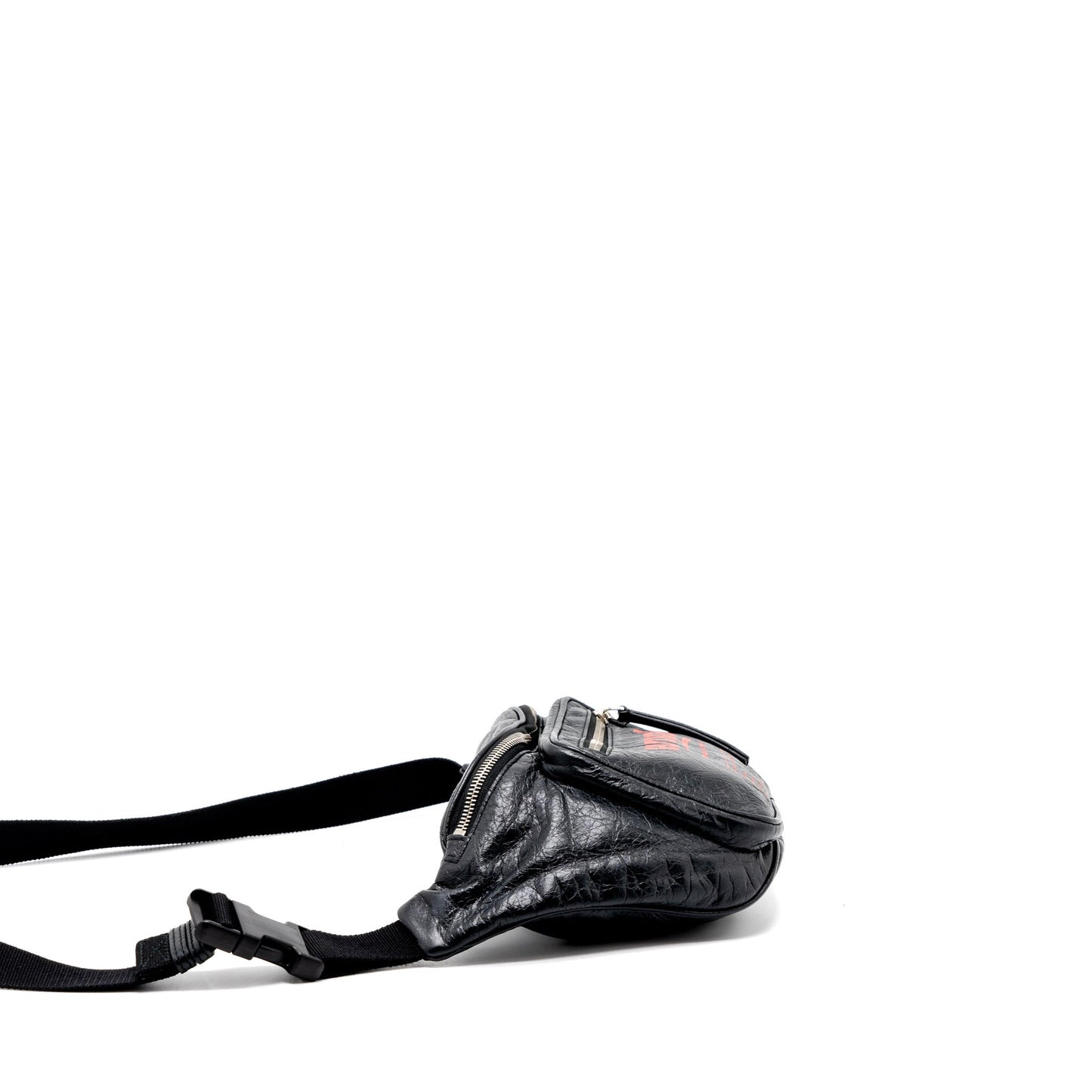 Balenciaga Europa Belt Bag Calfskin Black/Red SHW