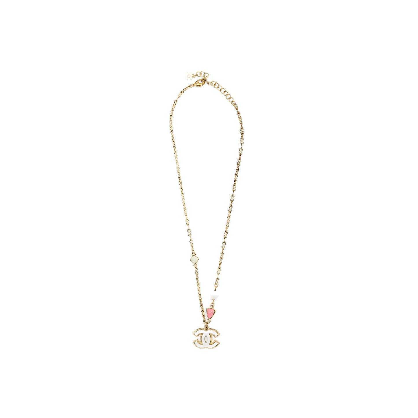 Chanel Star necklace light gold tone