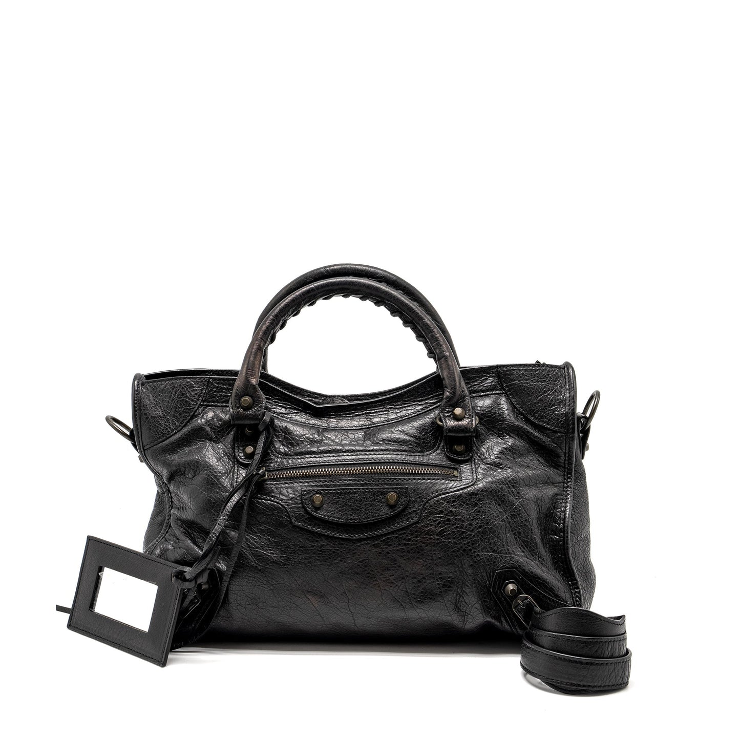 Balenciaga Giant City Bag Leather Black ruthenium Hardware