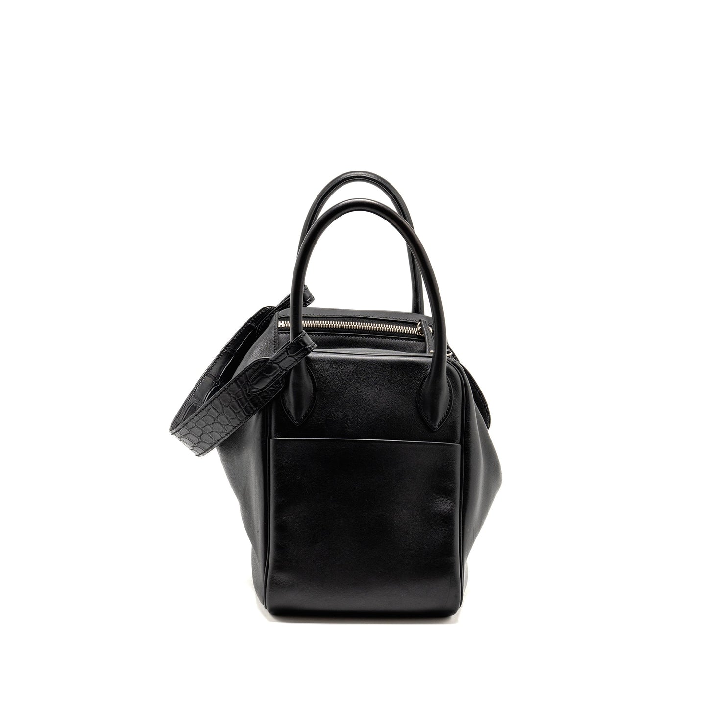 Hermes Touch Lindy 30 Swift/Alligator Mississippiensis Black SHW Stamp C