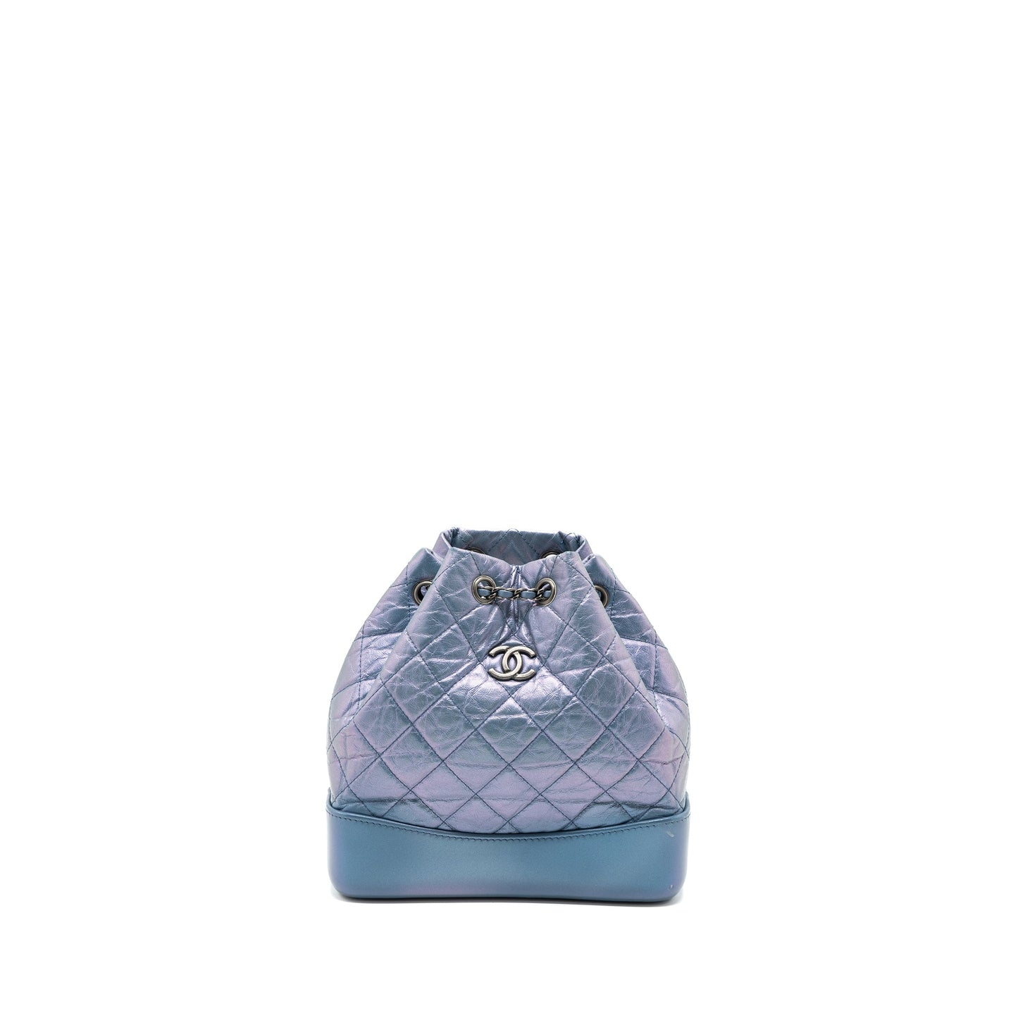 Chanel small Gabrielle backpack calfskin iridescent purple multicolour hardware