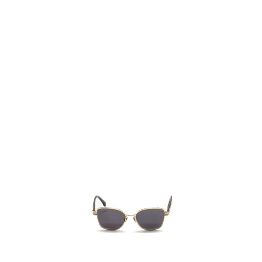 Chanel Sunglasses With Chain Grey / Multicolour Light Gold Tone