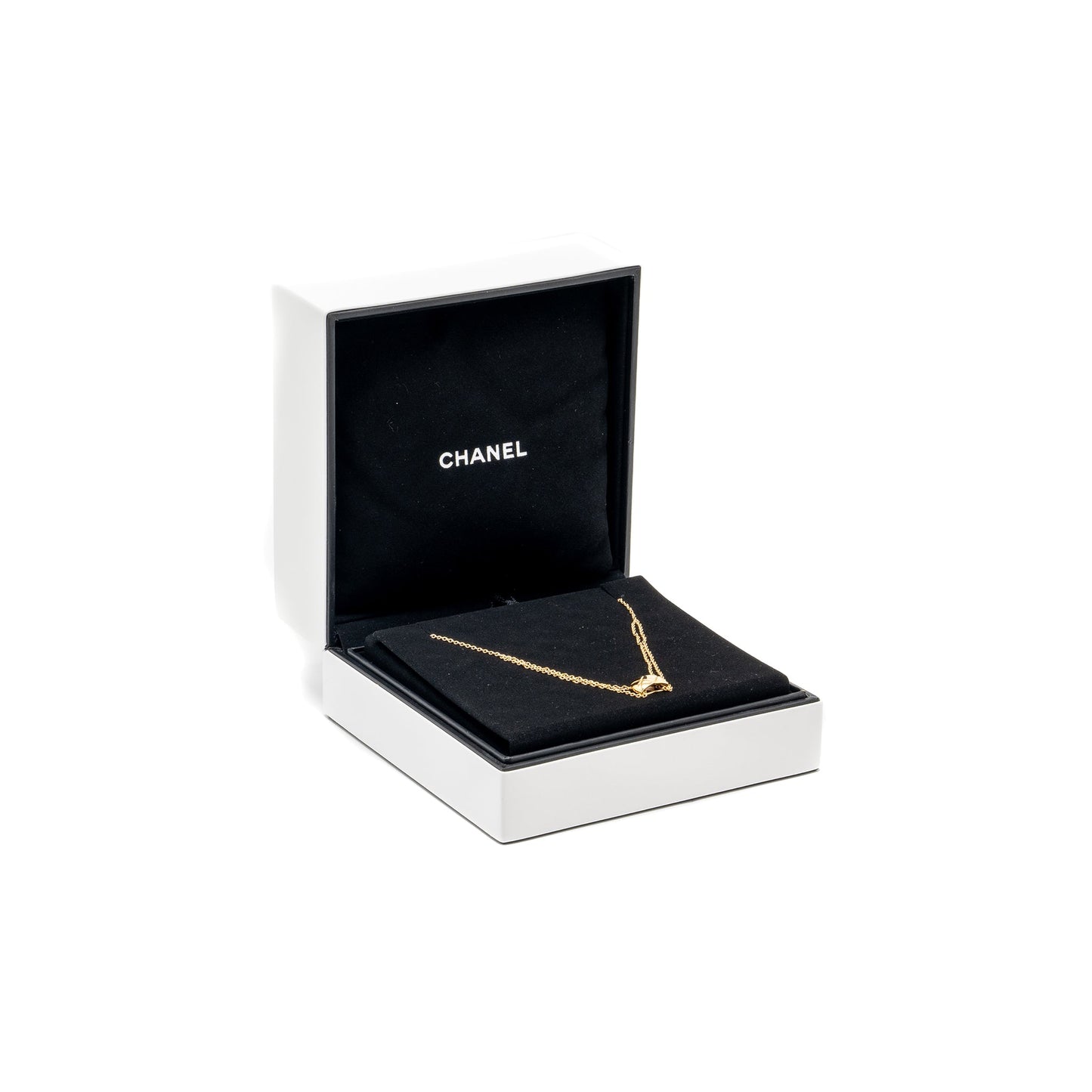 Chanel Coco Crush Necklace Quilted Motif Yellow Gold