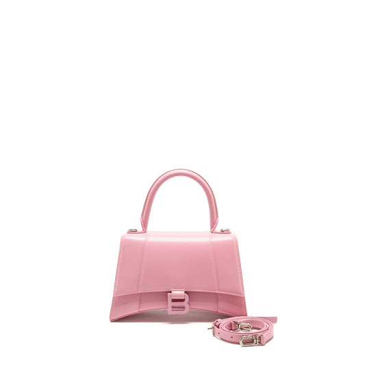 Balenciaga Small Hourglass Bag Calfskin Pink SHW