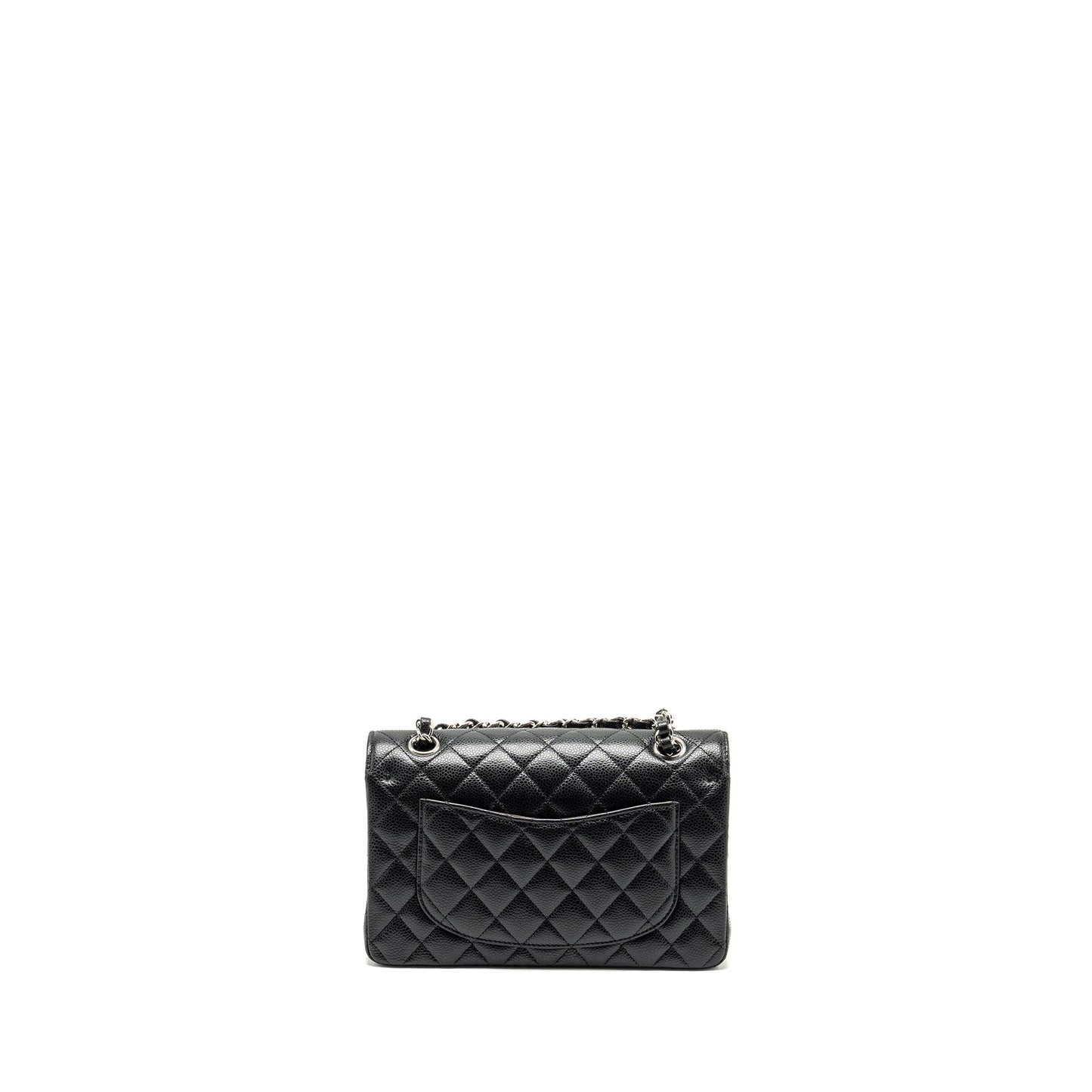 Chanel Small Classic Double Flap Bag Caviar BLACK SHW (Microchip)