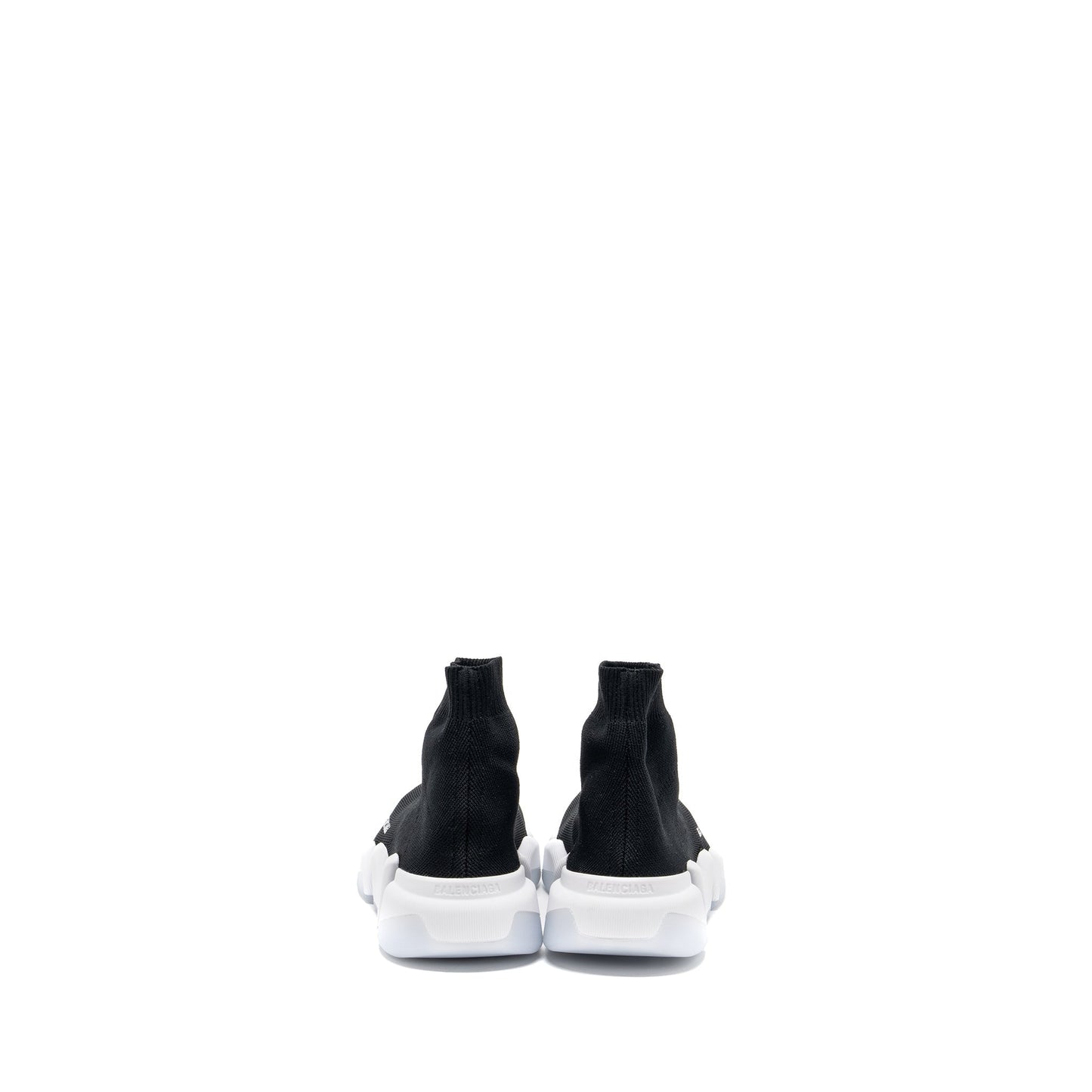 Balenciaga Size 38 Speed 2.0 Recycled Knit Sneakers Black/White