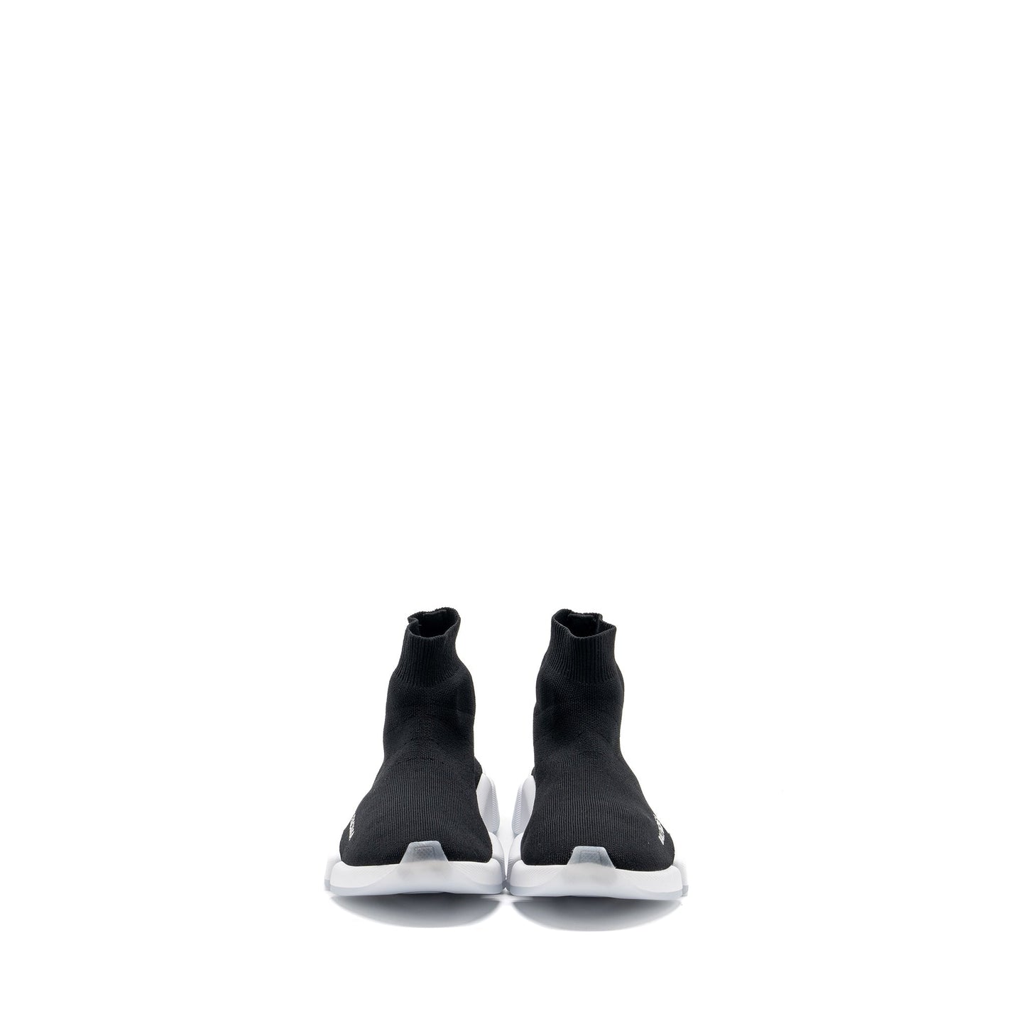 Balenciaga Size 38 Speed 2.0 Recycled Knit Sneakers Black/White