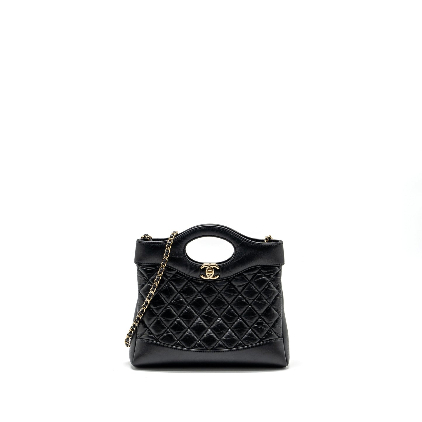 Chanel Mini 31 Bag Calfskin Black LGHW (Microchip)