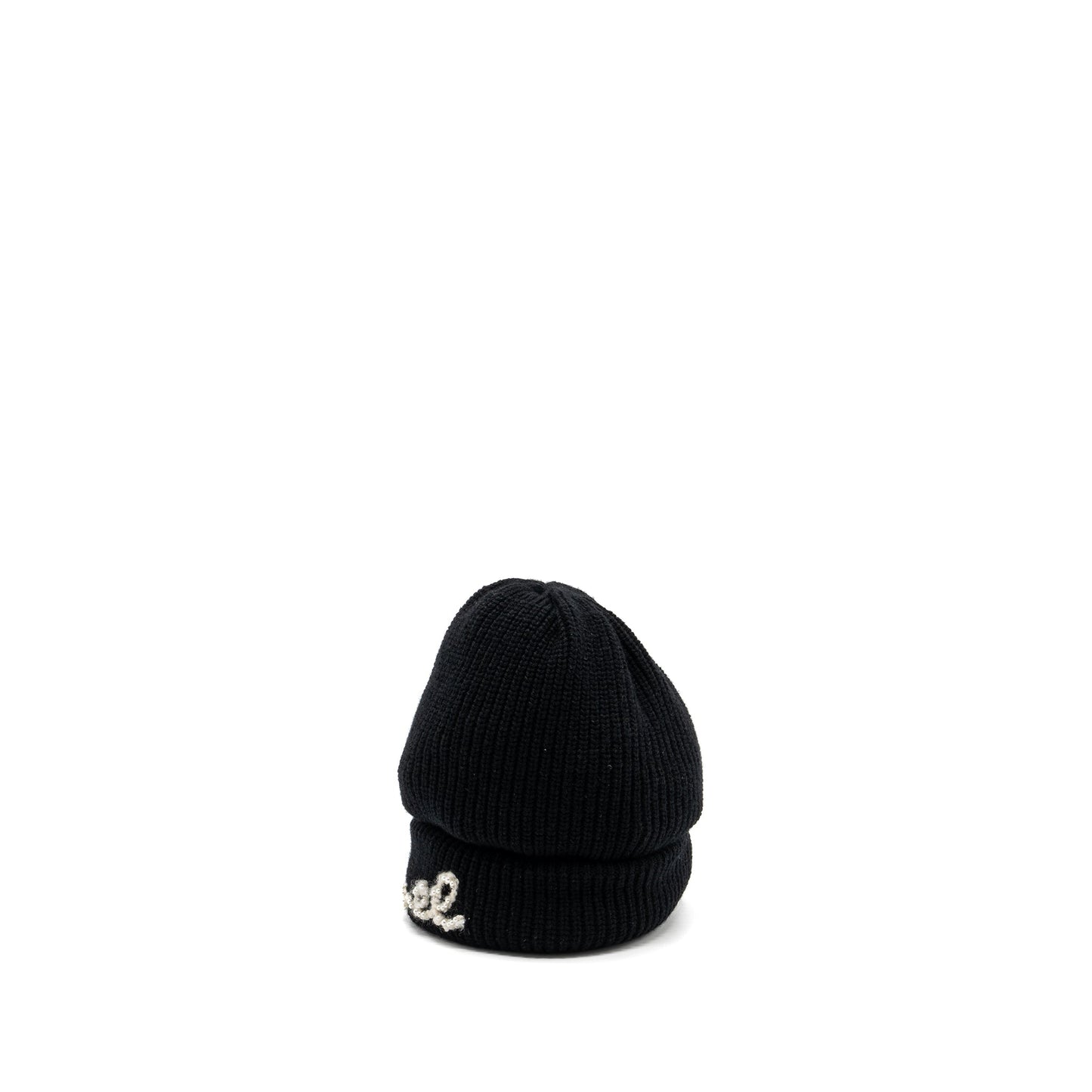 Chanel Cashmere Hat Pearl Black/White