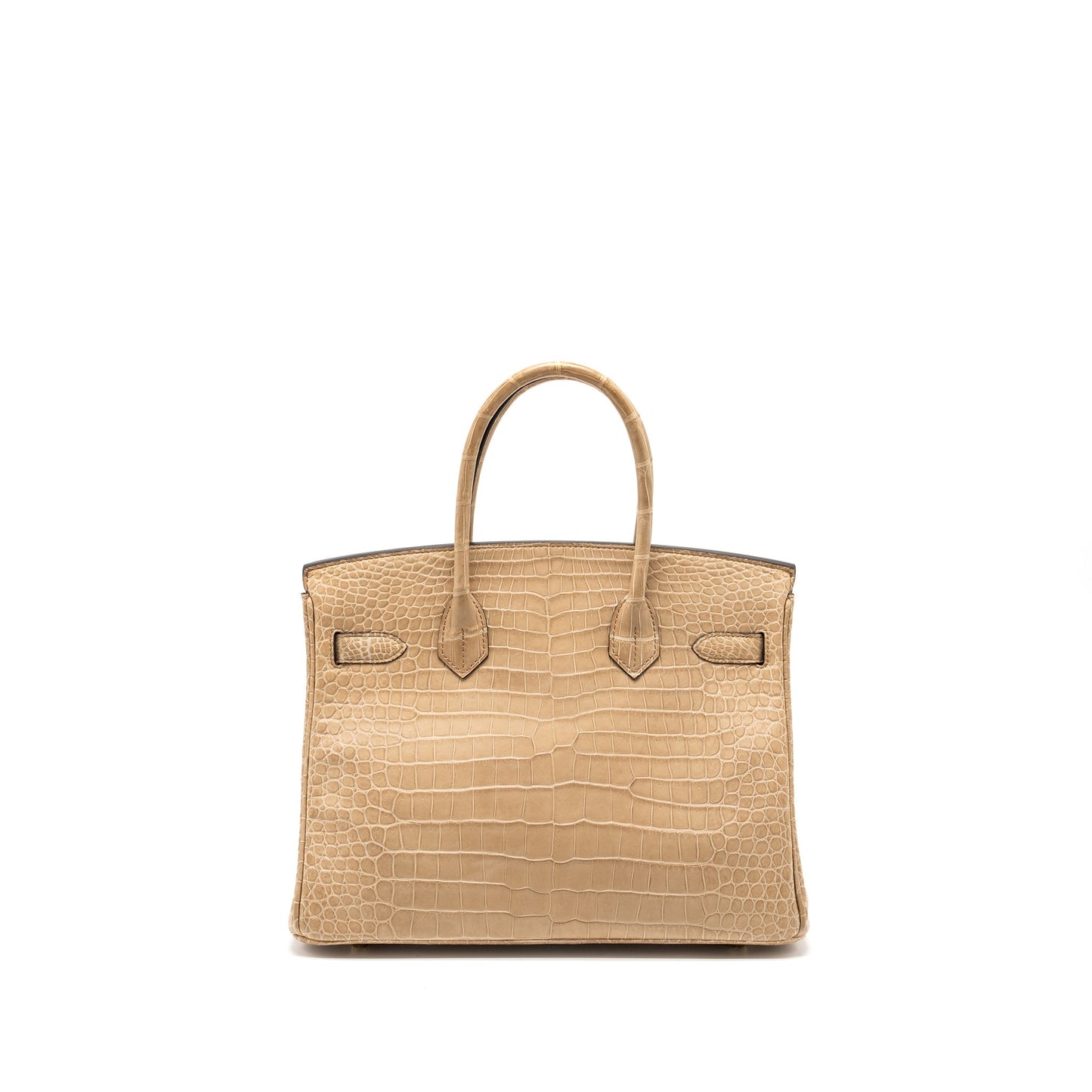 Hermes Birkin 30 Matte Crocodile Porosus Chai GHW Stamp U