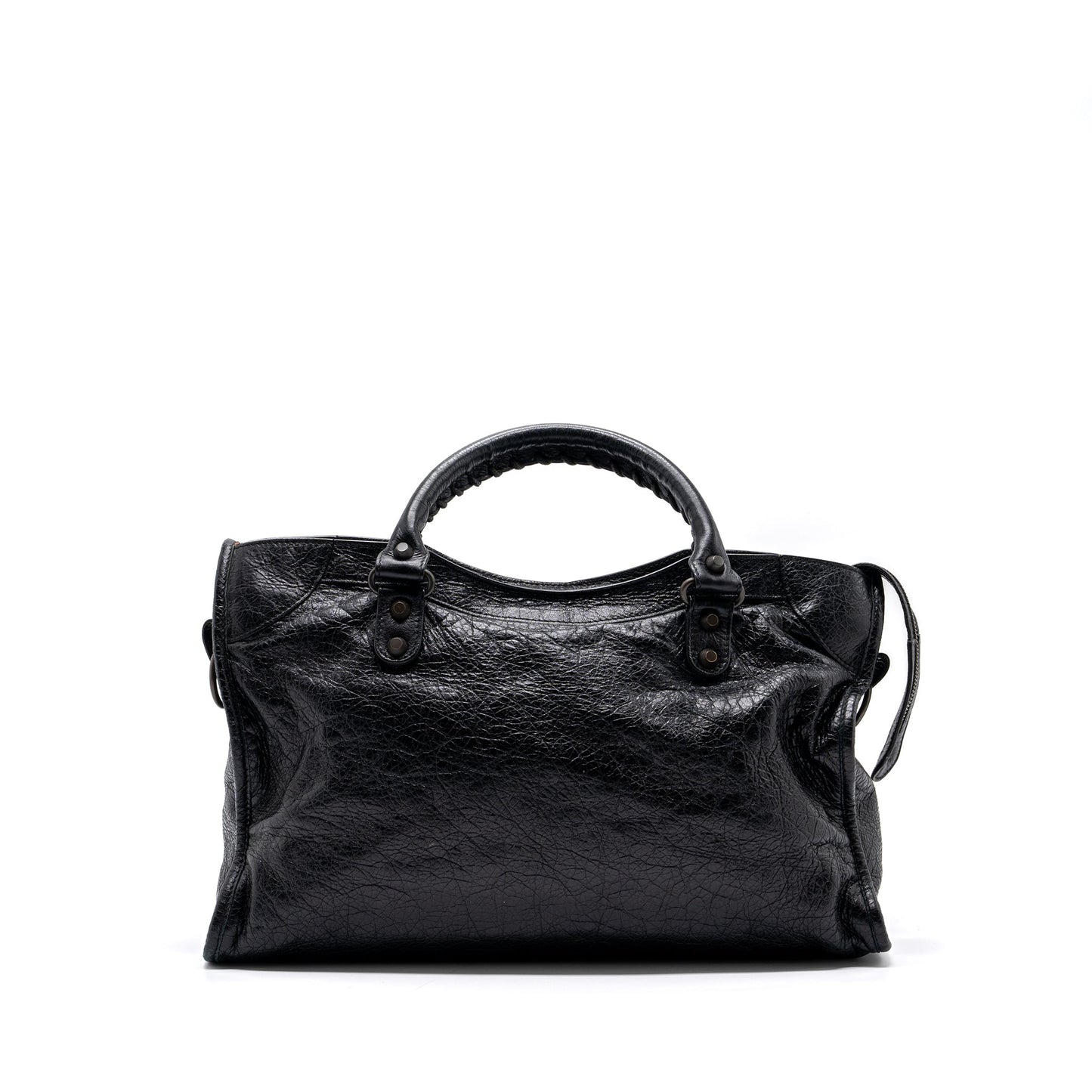 Balenciaga Classic City Bag Leather Black ruthenium silver Hardware