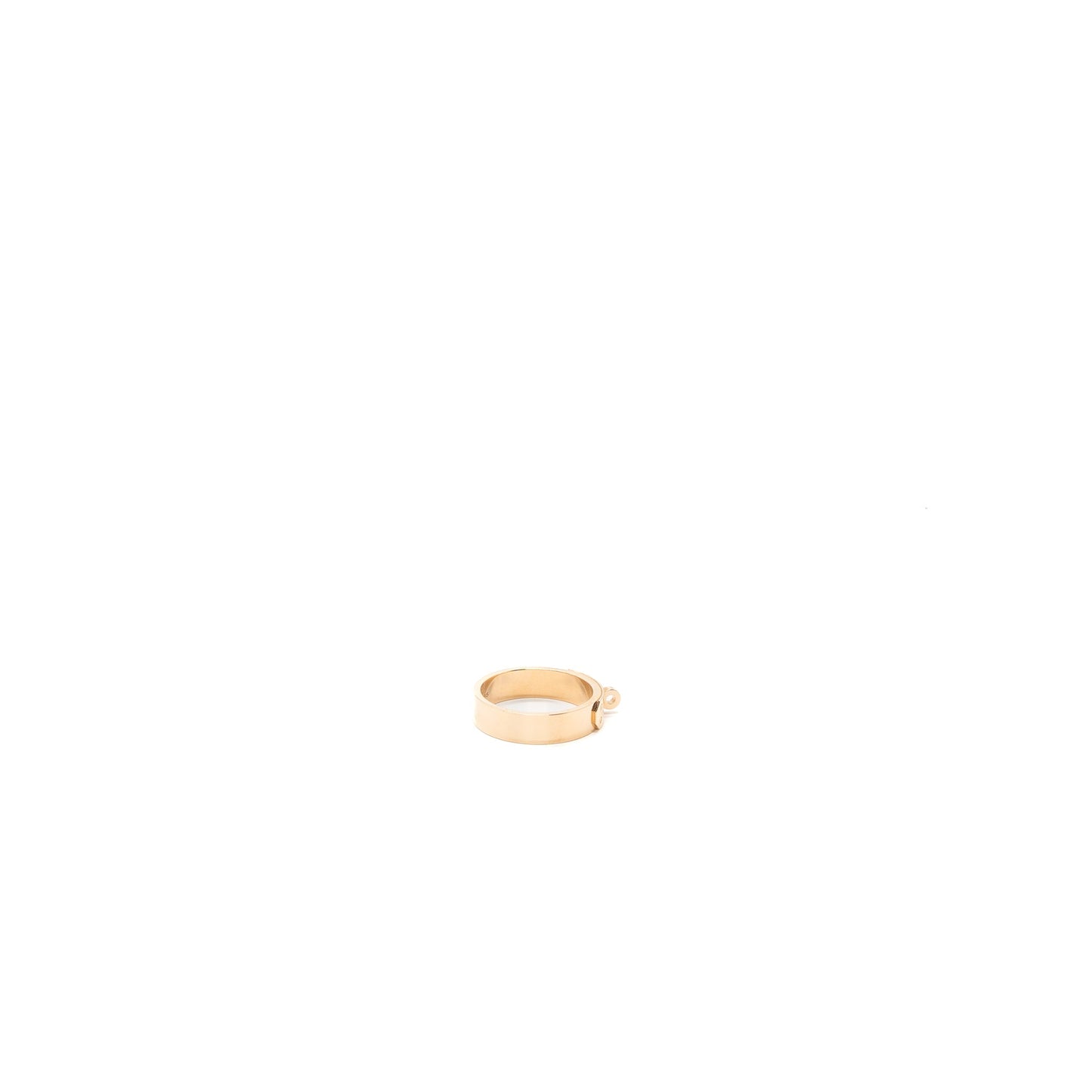 Hermes Size 55 Kelly Ring Small Model Rose Gold with 4 Diamonds