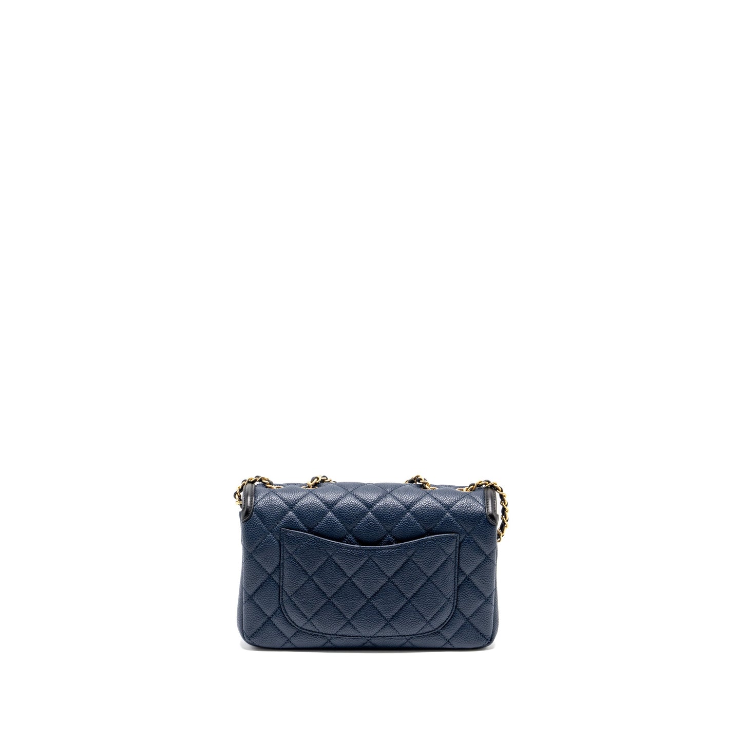 Chanel Filigree flap bag Caviar Navy/black GHW