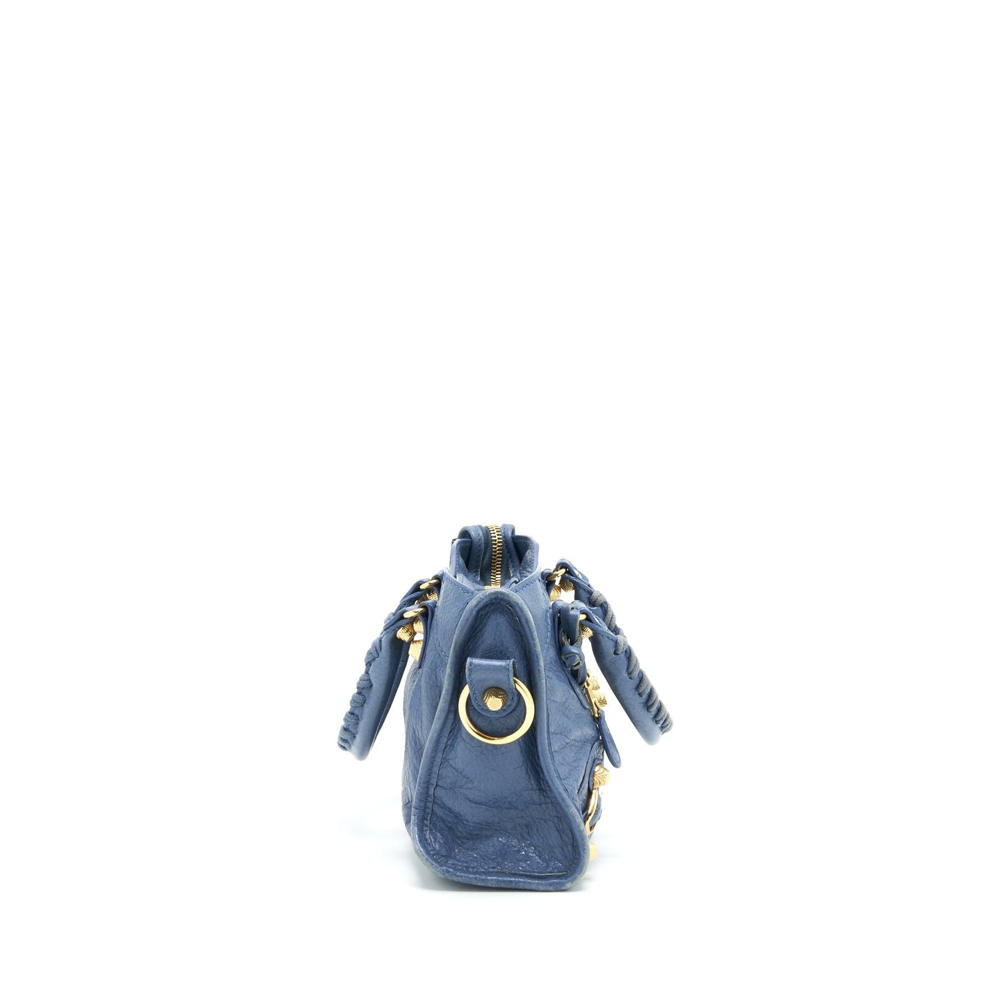 Balenciaga mini City Crossbody Bag blue GHW