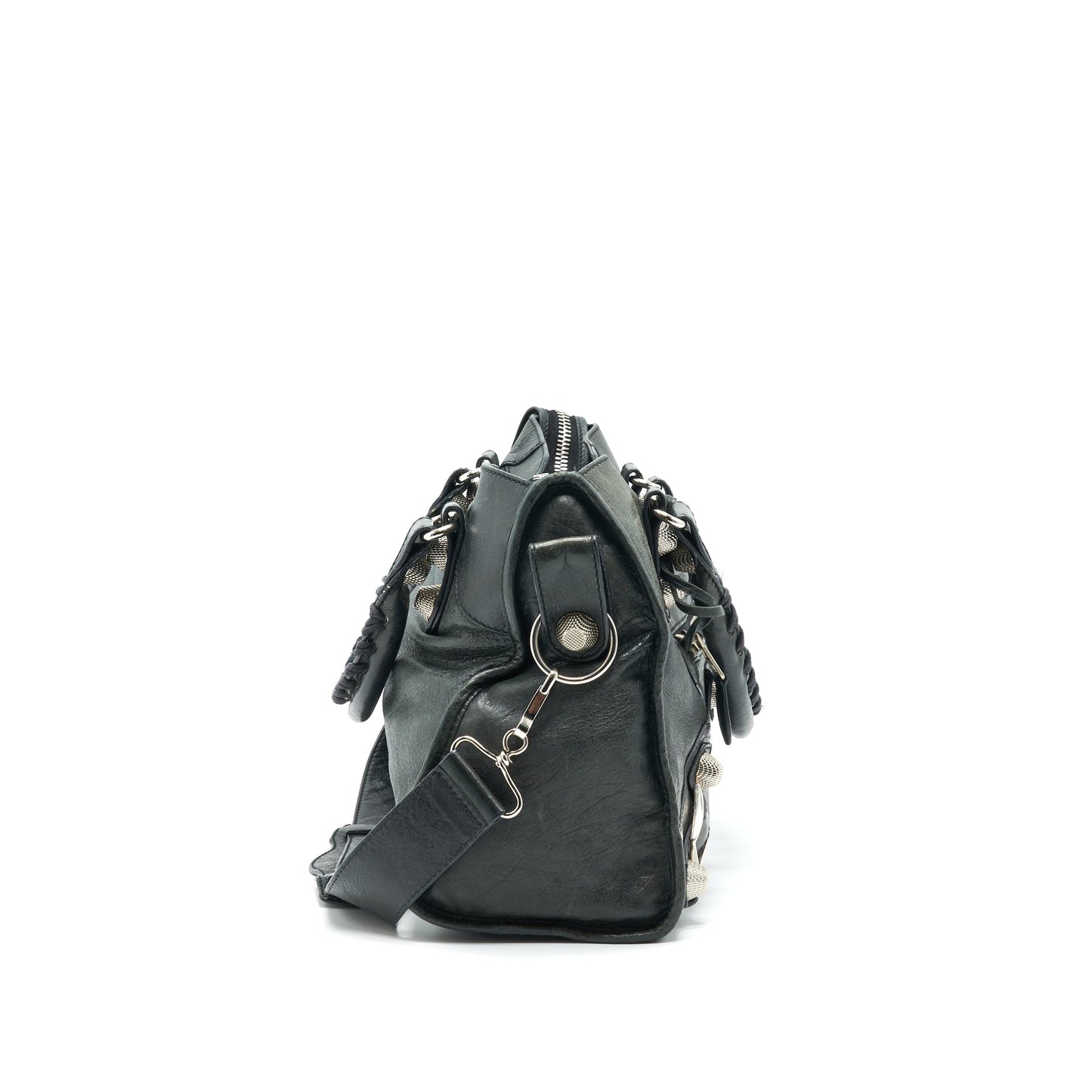 Balenciaga Giant City in Black SHW