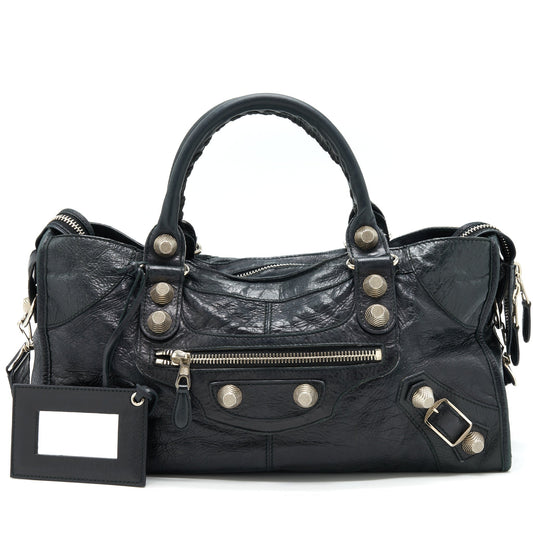 Balenciaga Giant City Bag Navy SHW