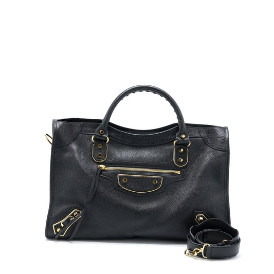 Balenciaga Edge City Bag Goatskin Black GHW