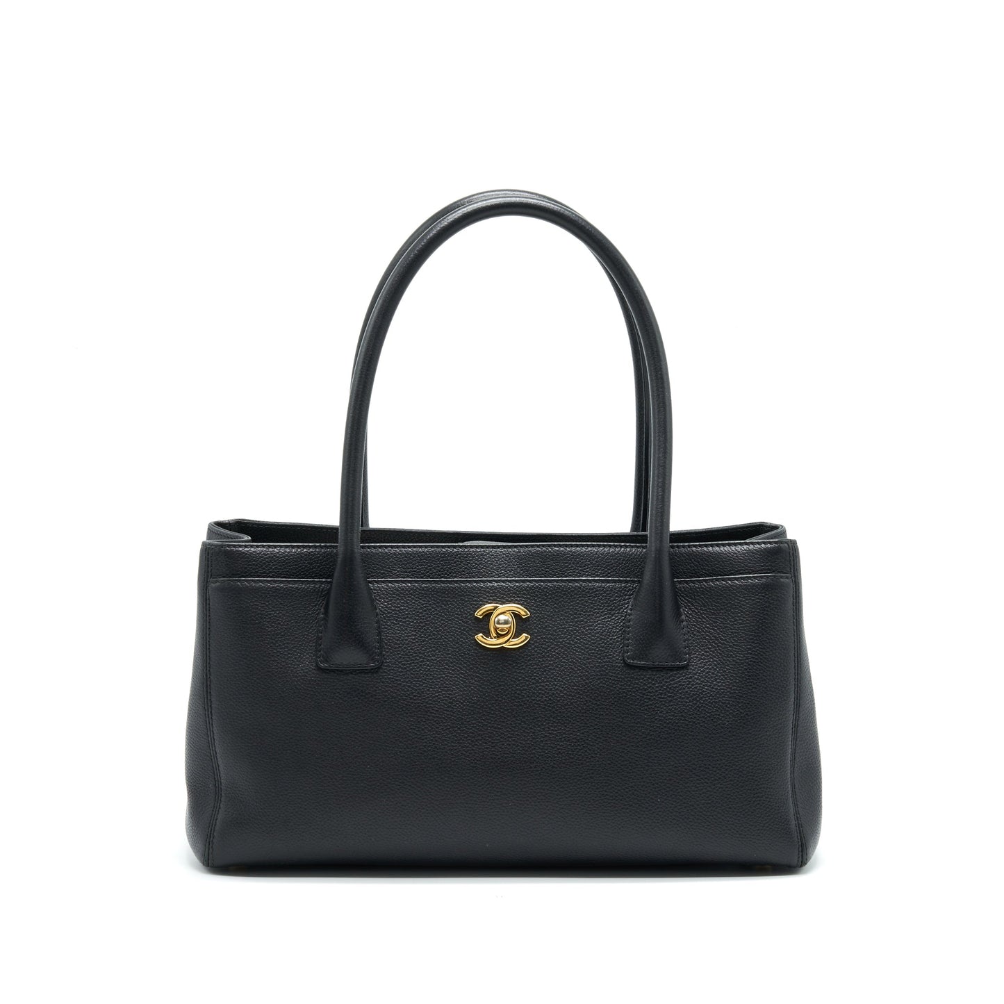 Chanel Metallic Leather Cerf Classic Executive Small Tote (SHF-15194)